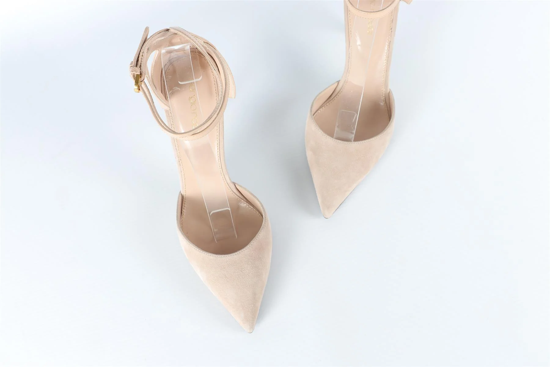 SERGIO ROSSI NUDE SUEDE PUMPS EU 38 UK 5 US 8 - Image 4