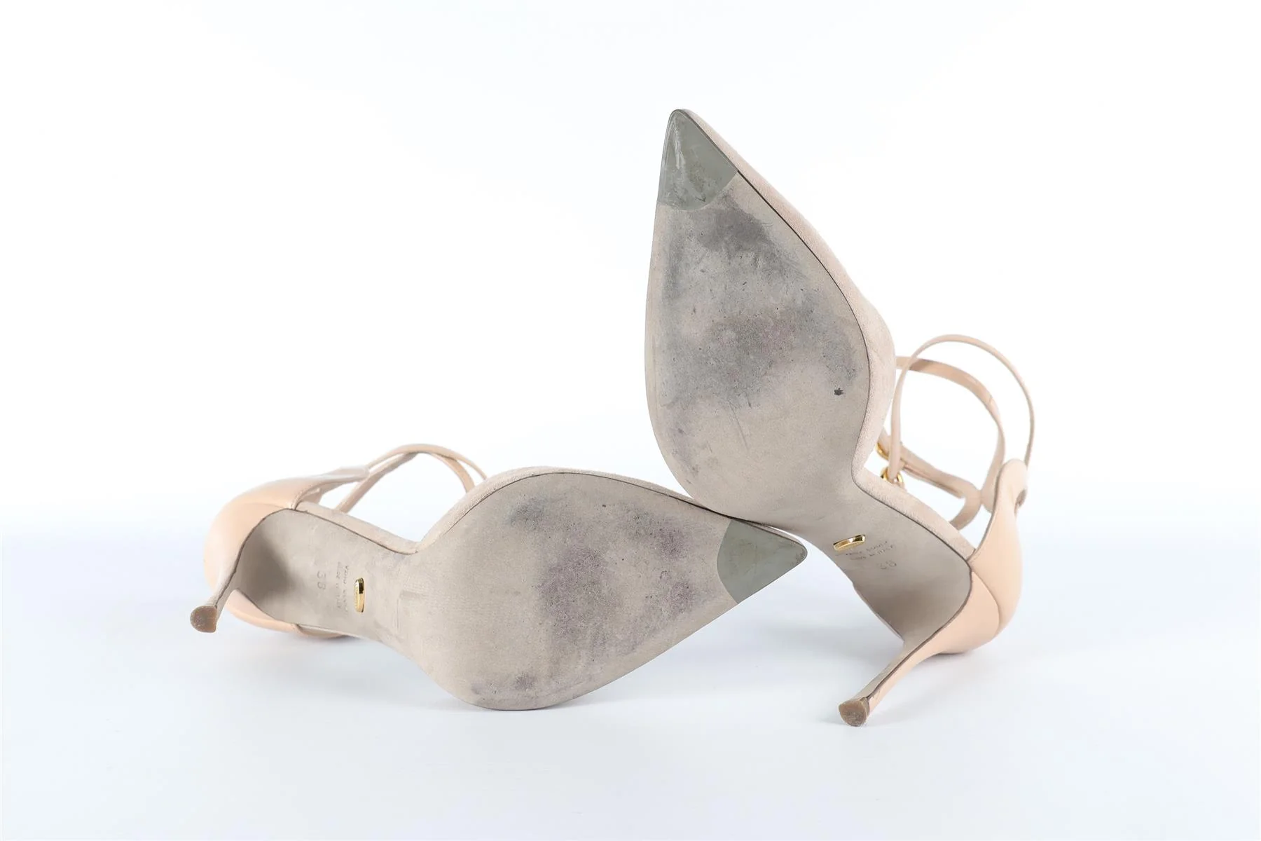 SERGIO ROSSI NUDE SUEDE PUMPS EU 38 UK 5 US 8 - Image 6