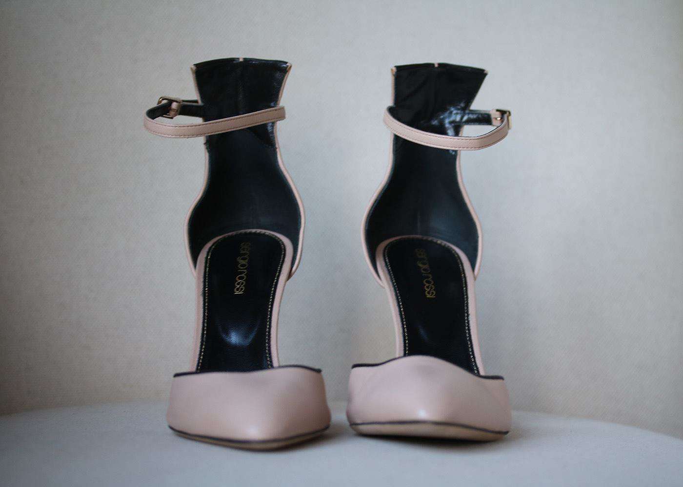 SERGIO ROSSI POINTED TOE ANKLE STRAP PUMPS EU 39 UK 6 US 9 - Image 2