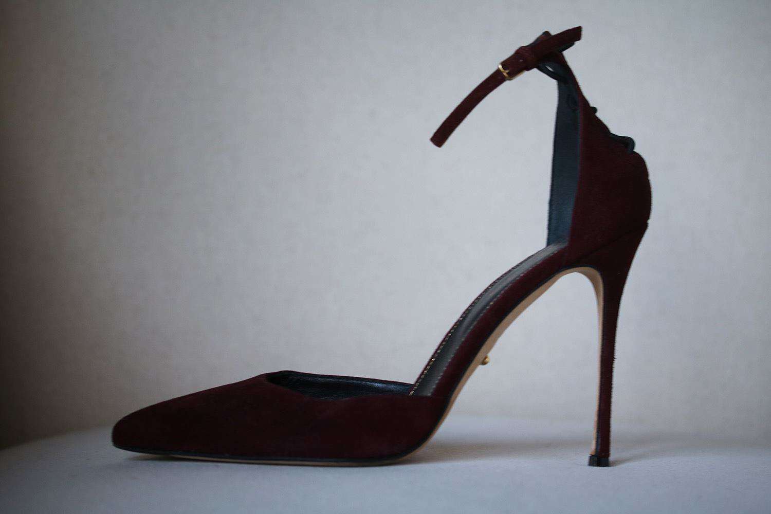 SERGIO ROSSI ROYAL LACE UP SUEDE PUMPS EU 39 UK 6 US 9 - Image 2