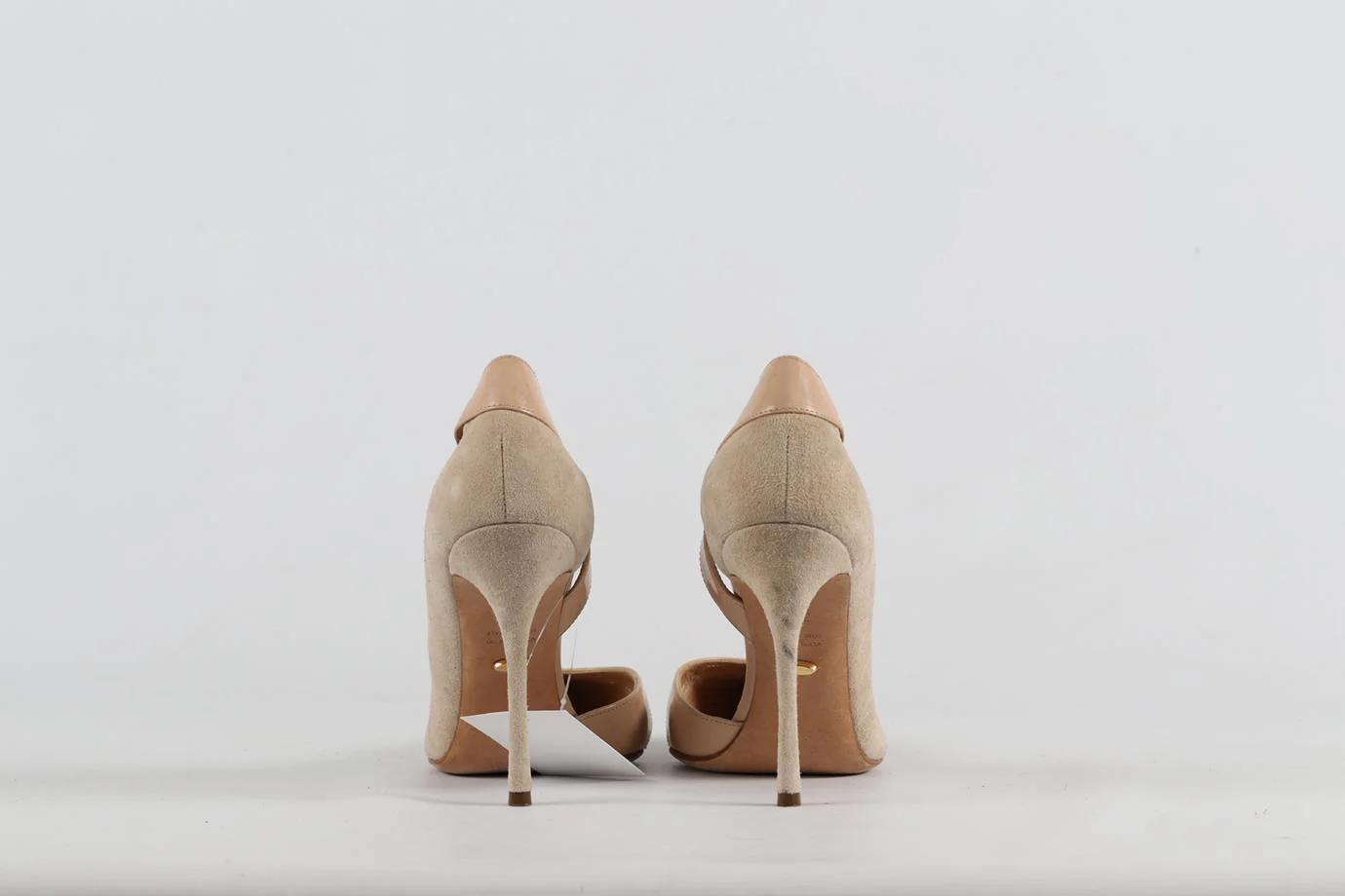 SERGIO ROSSI SUEDE AND LEATHER PUMPS EU 37.5 UK 4.5 US 7.5 - Image 4