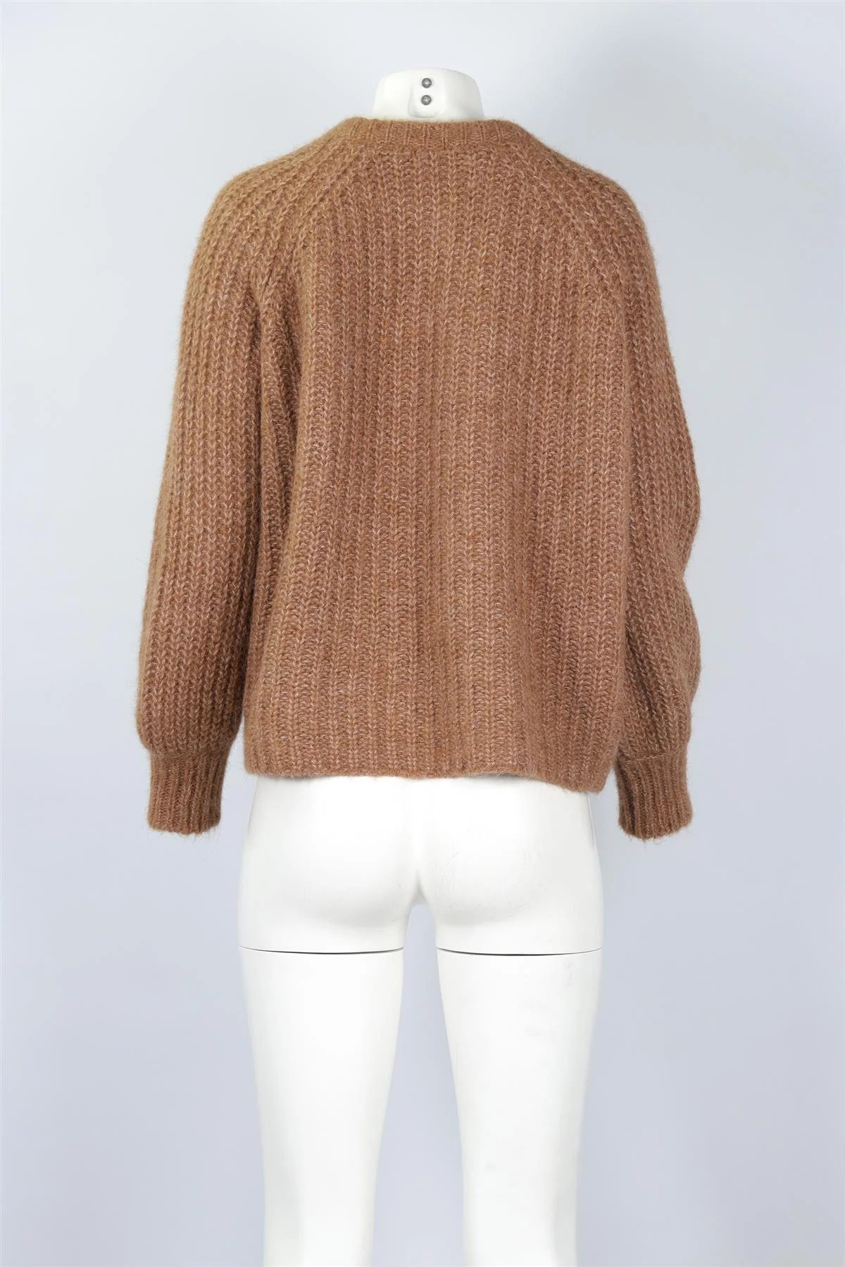 SEZANE BROWN ALPACA CARDIGAN MEDIUM - Image 4