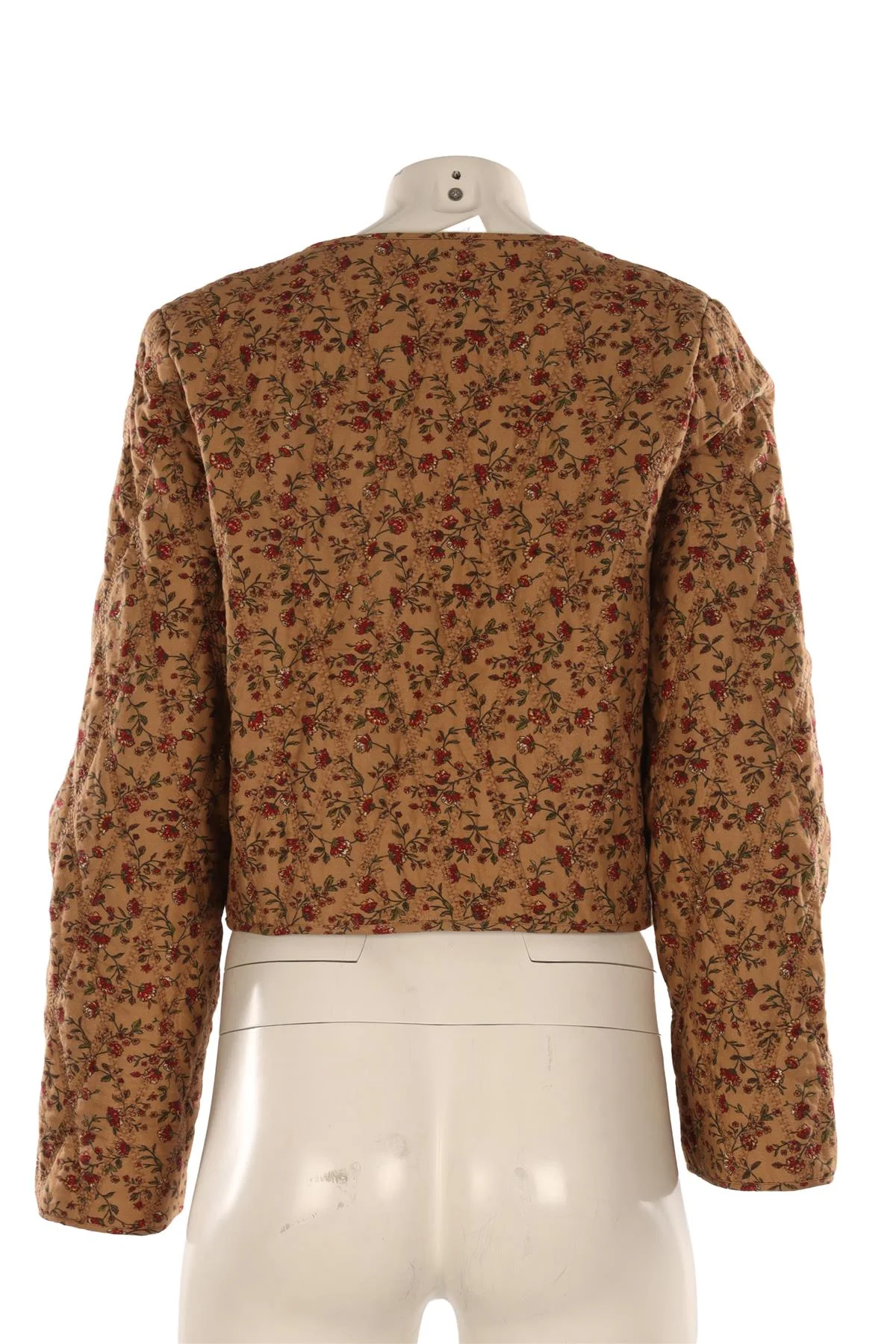 SEZANE BROWN COTTON JACKET FR 38 UK 10 - Image 4
