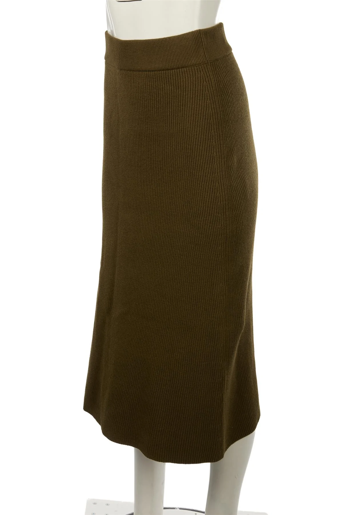 SÉZANE GREEN WOOL MIDI SKIRT MEDIUM - Image 3