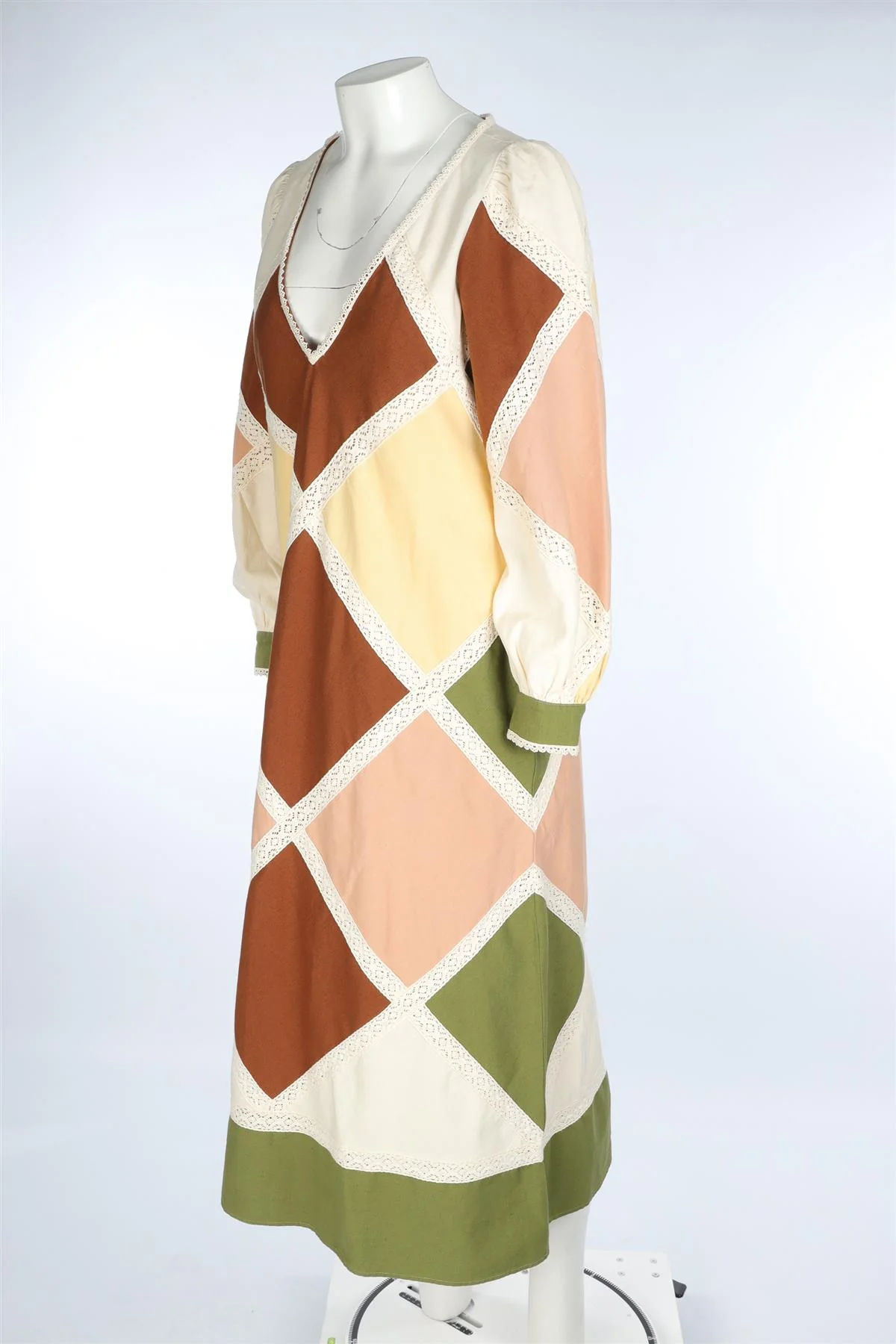 SÉZANE MULTI LINEN MAXI DRESS FR 40 UK 8 - Image 3