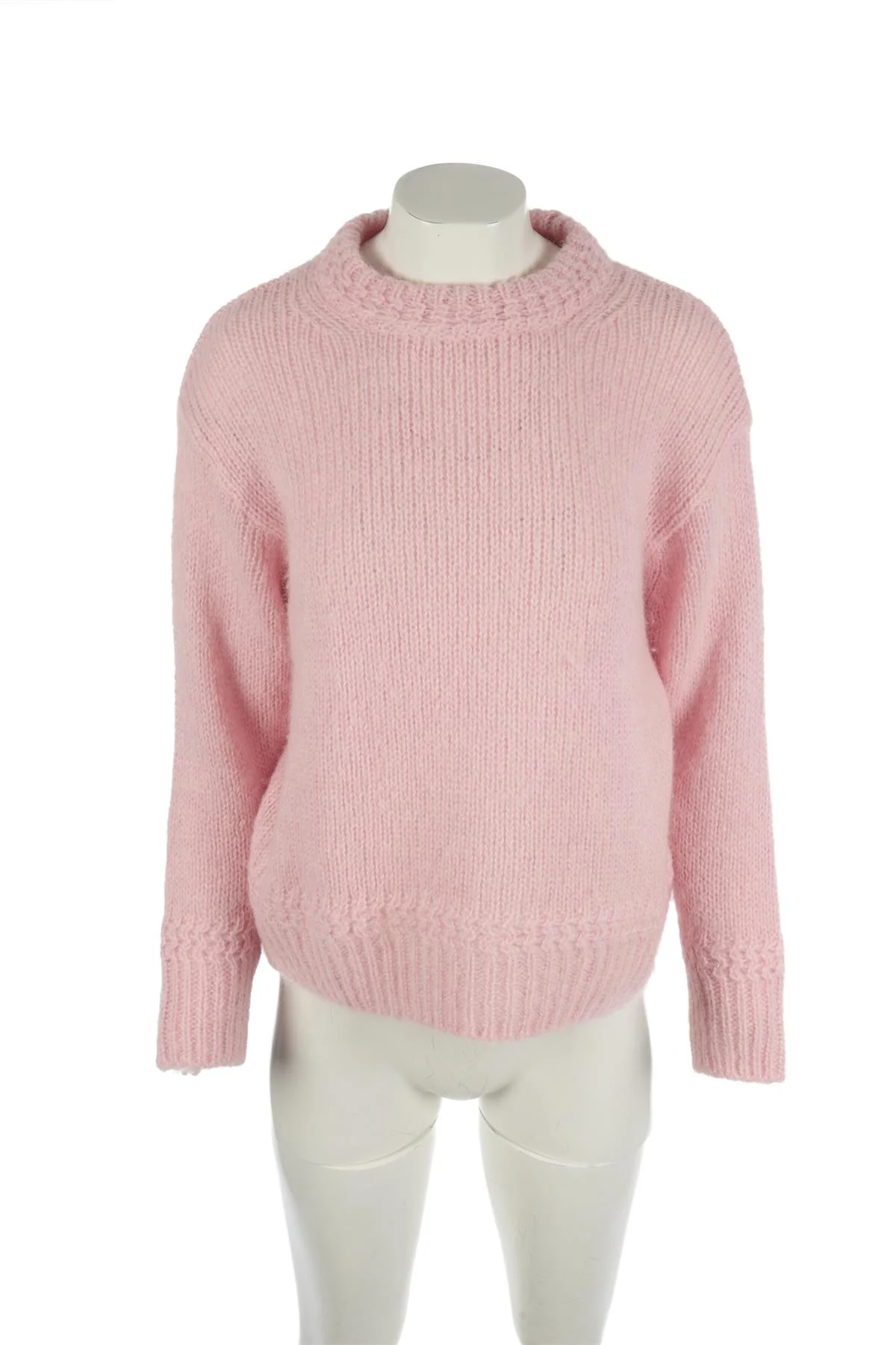 SEZANE PINK MOHAIR SWEATER SMALL - Image 2