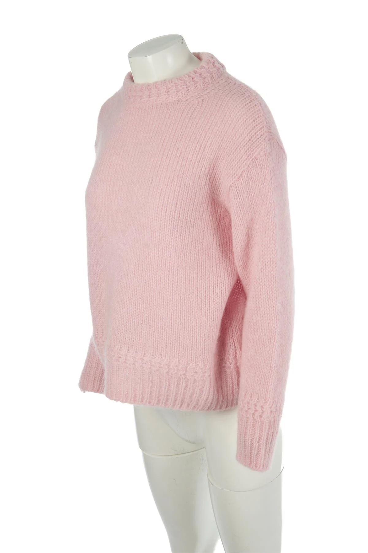 SEZANE PINK MOHAIR SWEATER SMALL - Image 3
