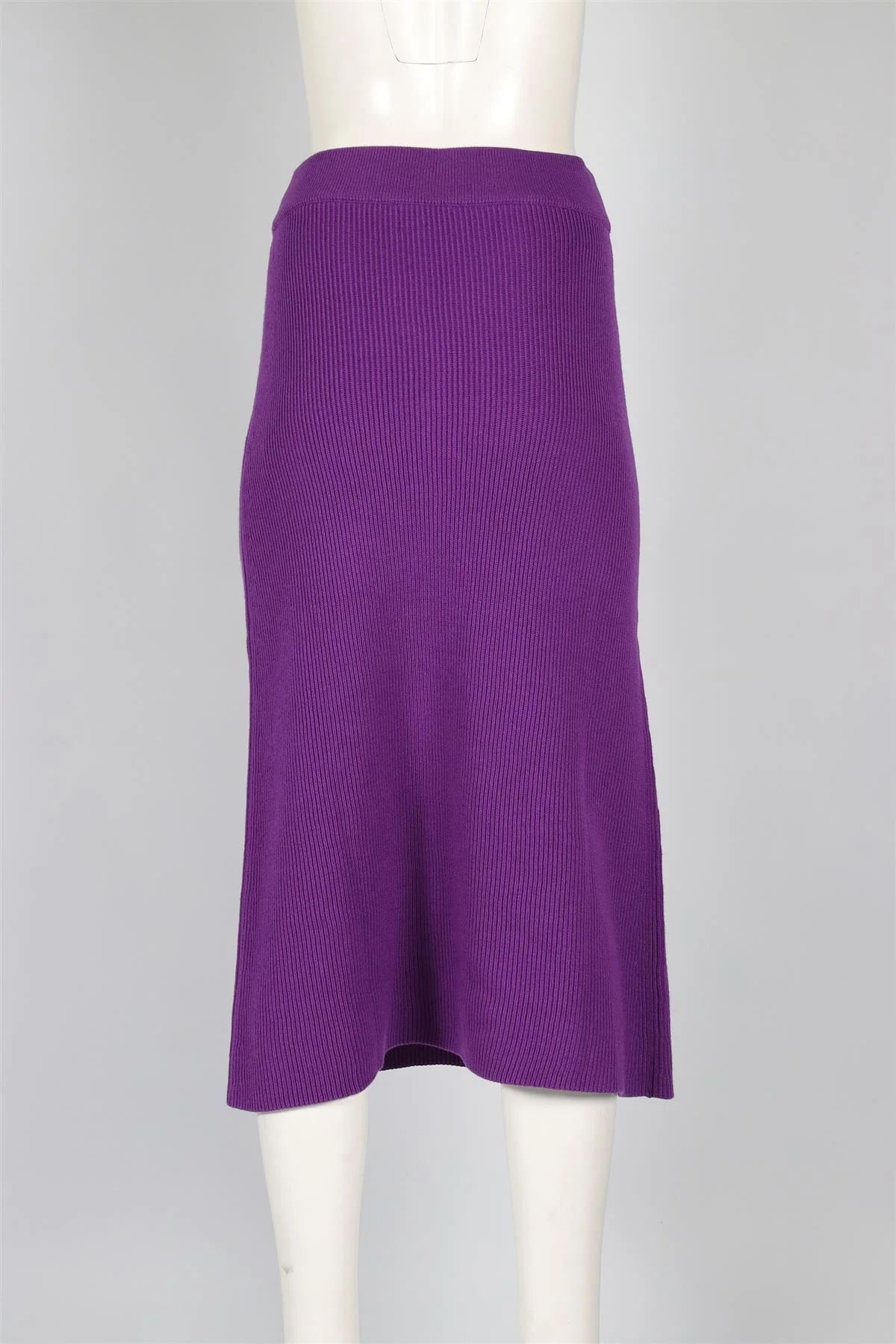 SEZANE PURPLE WOOL SKIRT MEDIUM - Image 4