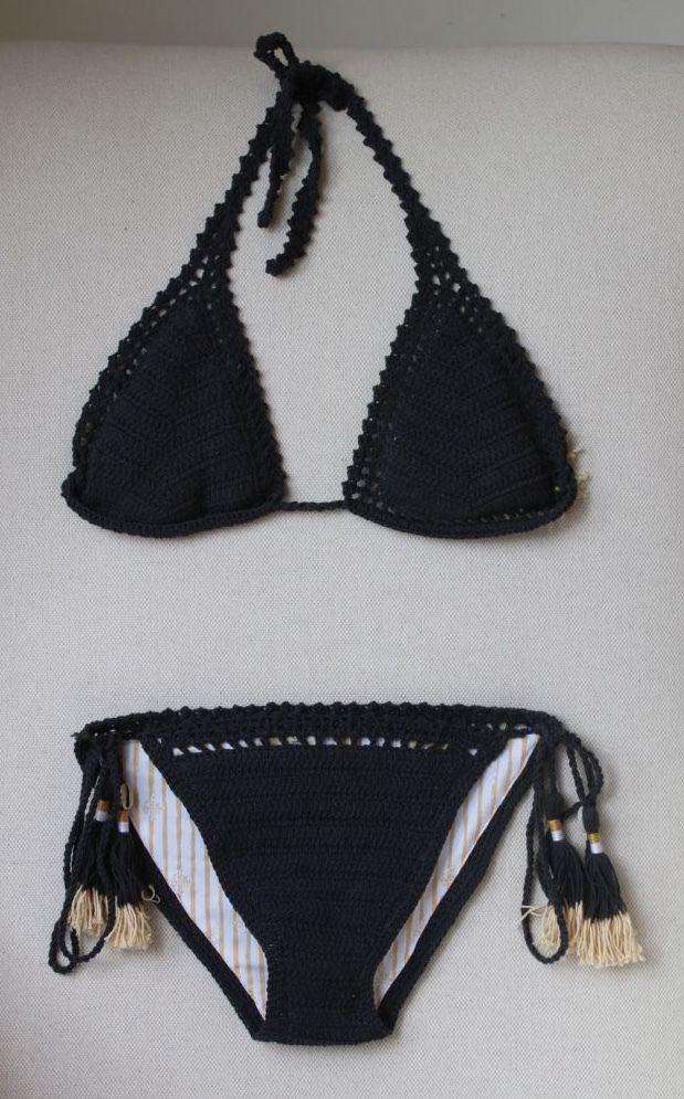 SHE MADE ME CROCHET BIKINI SMALL/MEDIUM/LARGE - Image 3