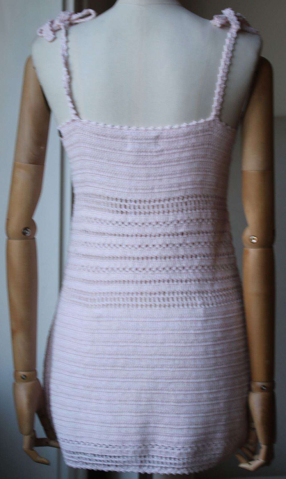 SHE MADE ME SITA CROCHET MINI DRESS SMALL - Image 3