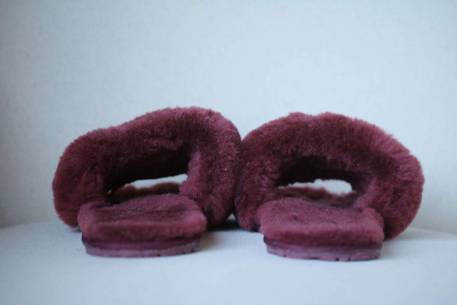 SHEARLING LINED SLIP ON SLIPPERS EU 40 UK 7 US 10 - Image 3
