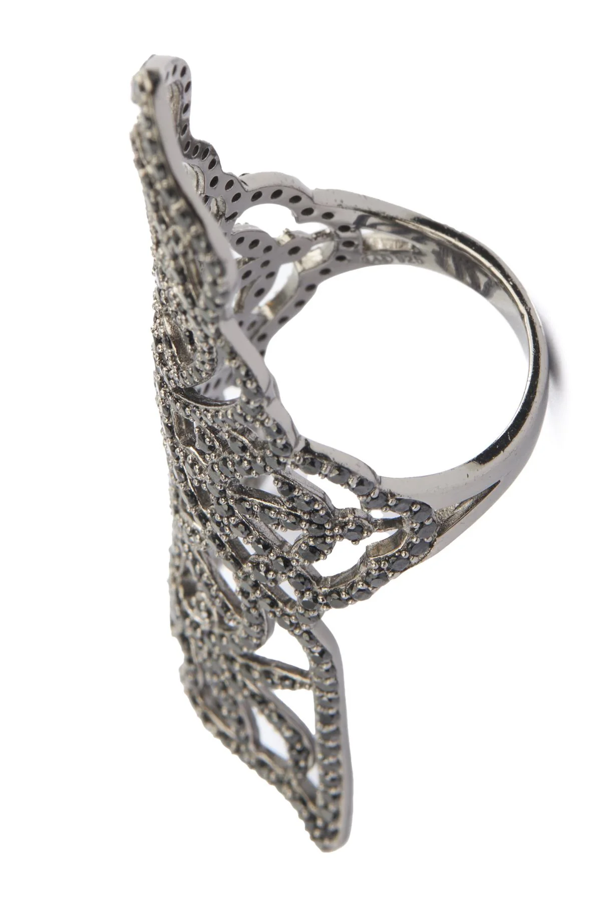 SILVER ARMOUR RING SIZE M 1/2 - Image 6