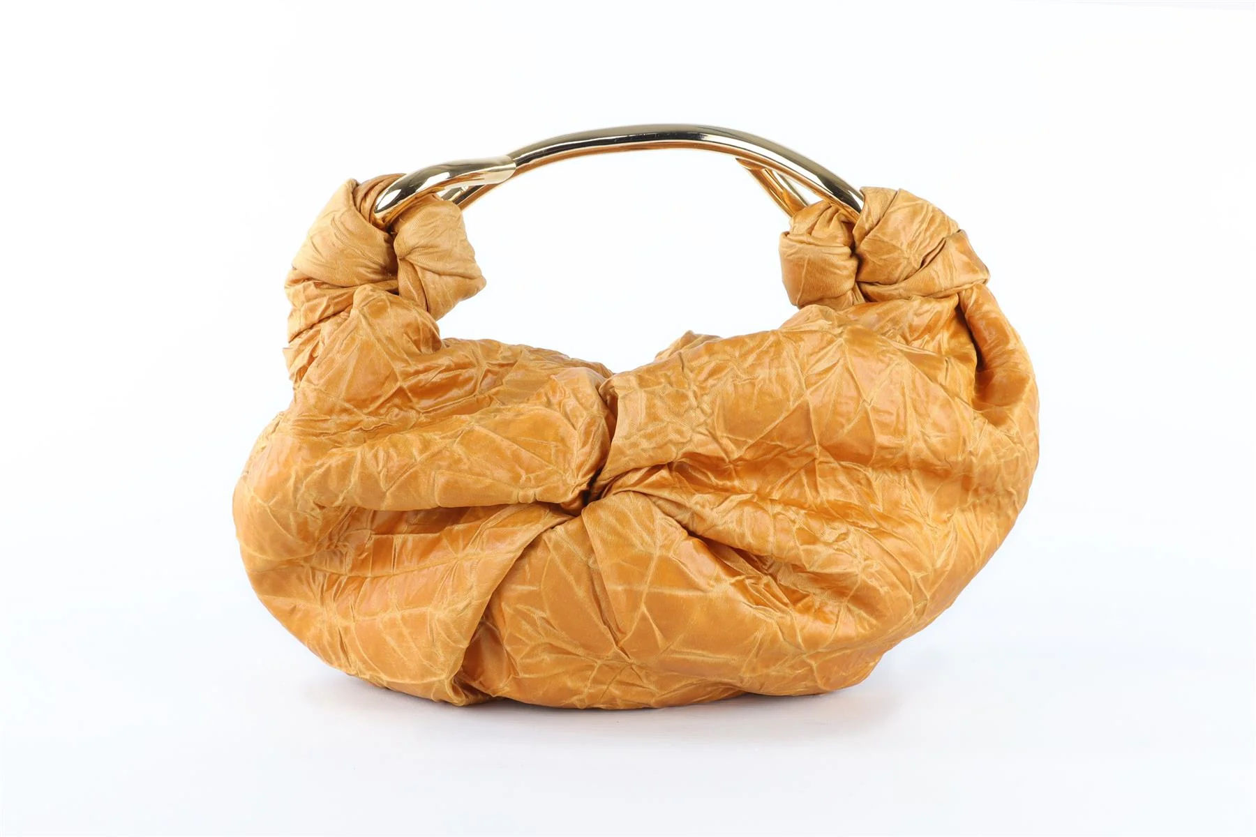 SILVIA TCHERASSI GOLD SOFIA SMALL SATIN TOTE BAG - Image 2