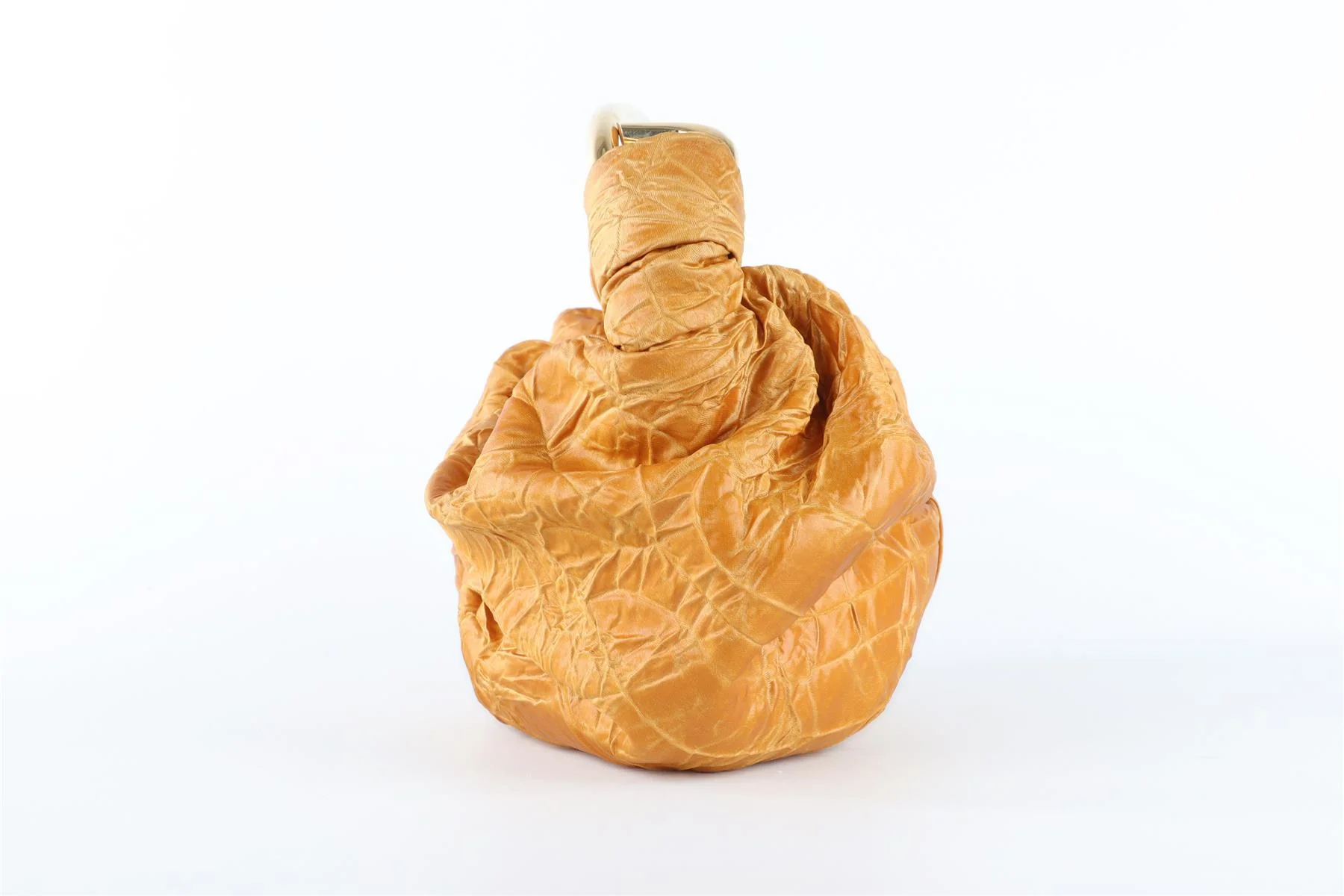 SILVIA TCHERASSI GOLD SOFIA SMALL SATIN TOTE BAG - Image 4