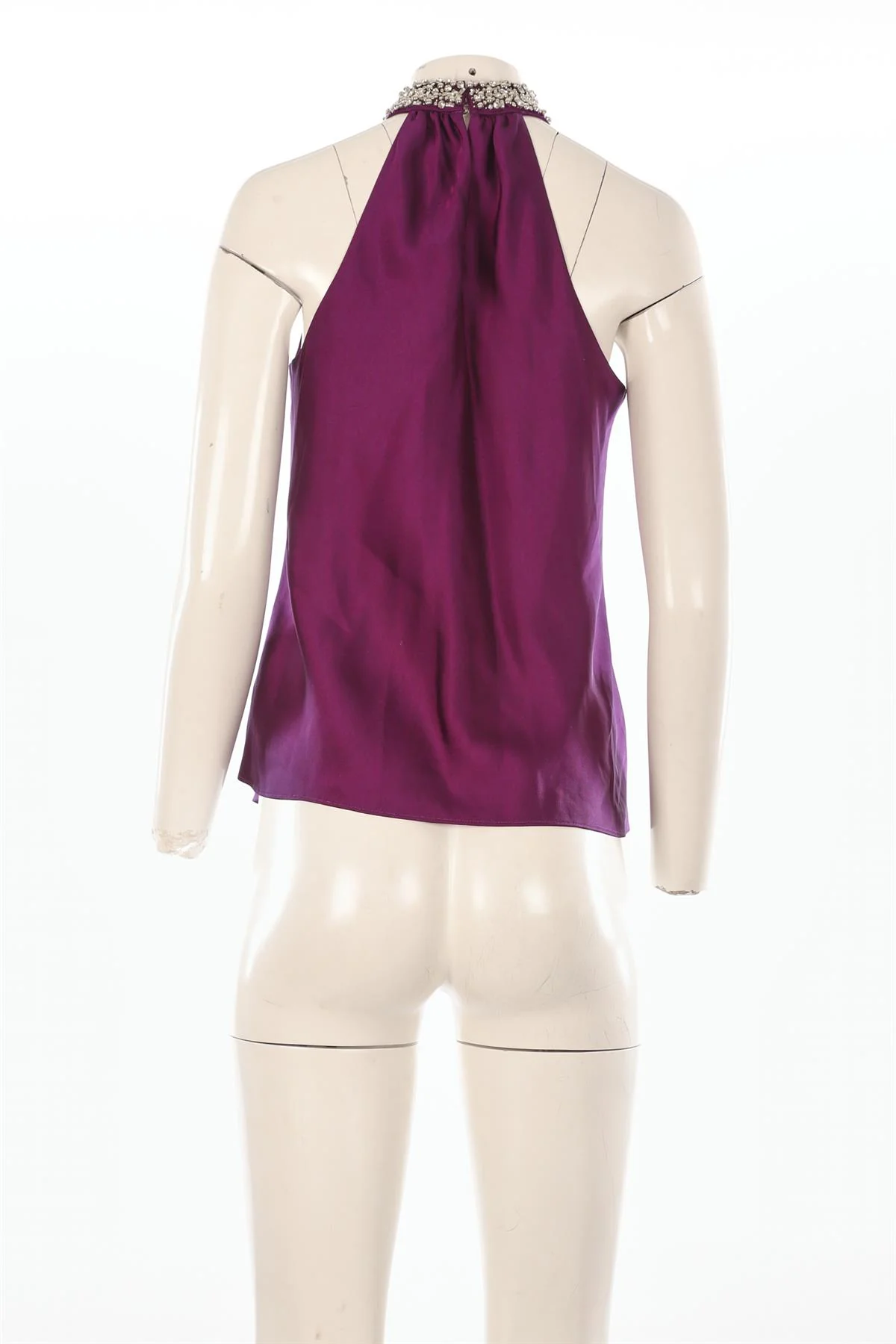 SIMKHAI PURPLE SATIN TOP XSMALL - Image 4