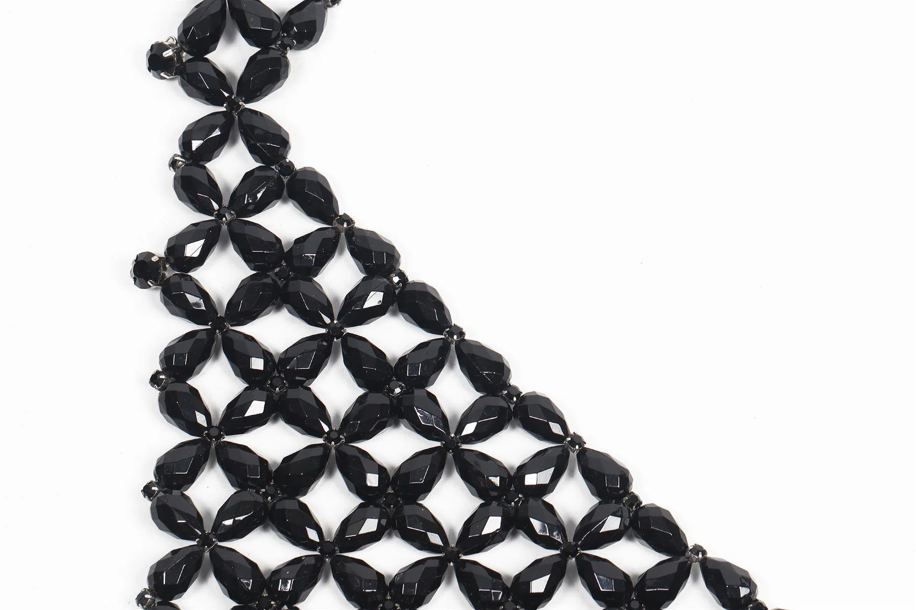 SIMONE ROCHA BLACK BEAD AND CRYSTAL COLLAR - Image 6