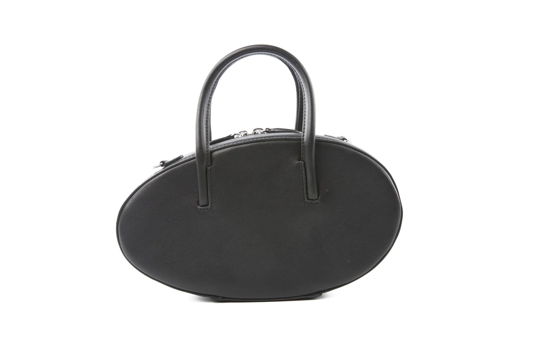 SIMONE ROCHA BLACK EGG CASE LEATHER TOTE BAG - Image 7