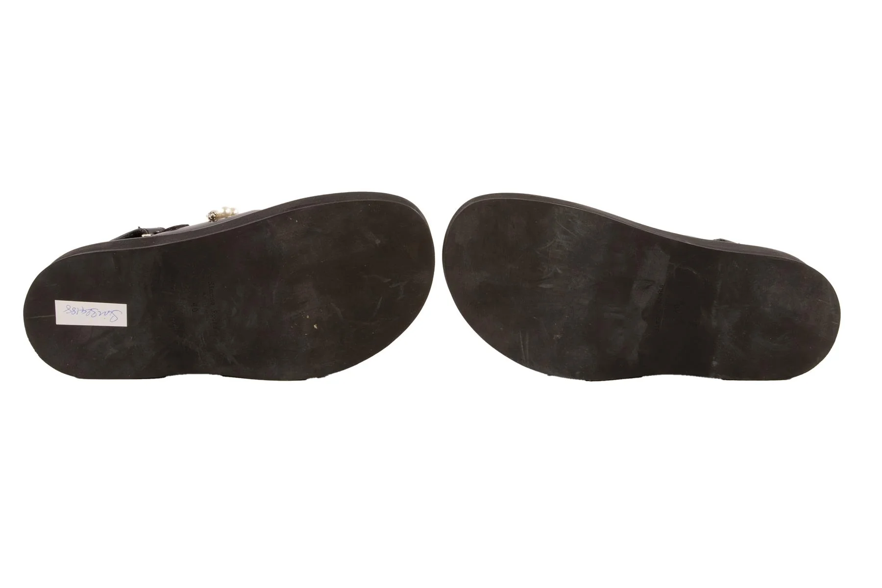 SIMONE ROCHA BLACK LEATHER PLATFORM SANDALS EU 40 UK 7 US 10 - Image 6
