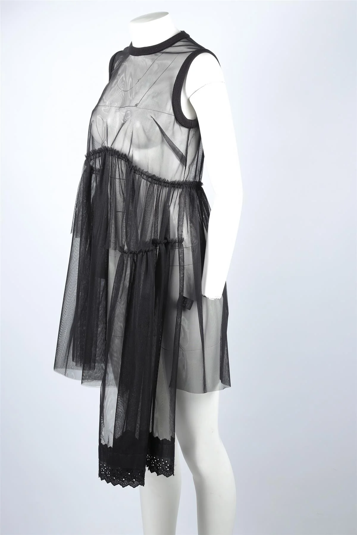 SIMONE ROCHA BLACK TULLE DRESS UK 6 - Image 3