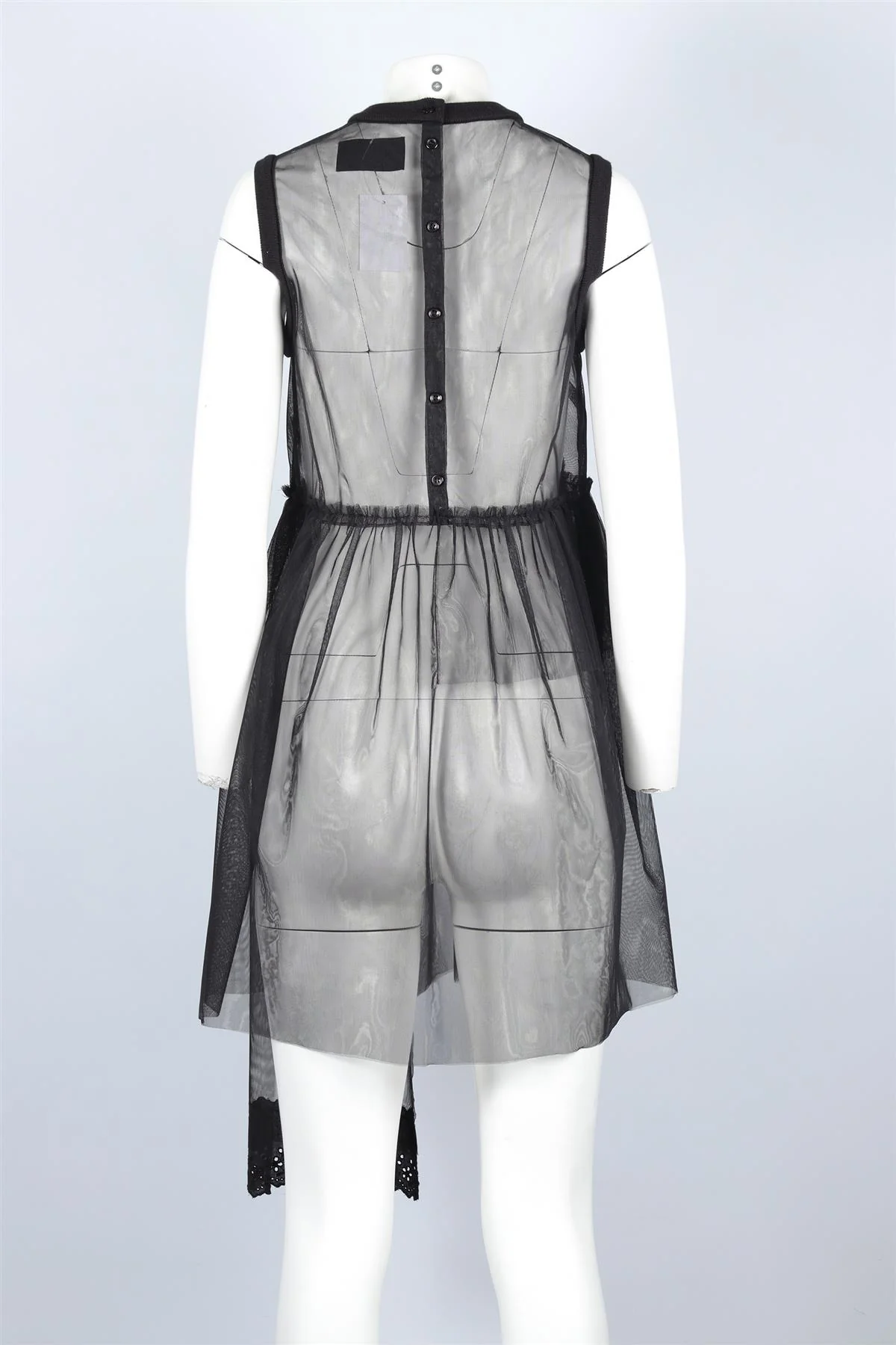 SIMONE ROCHA BLACK TULLE DRESS UK 6 - Image 4