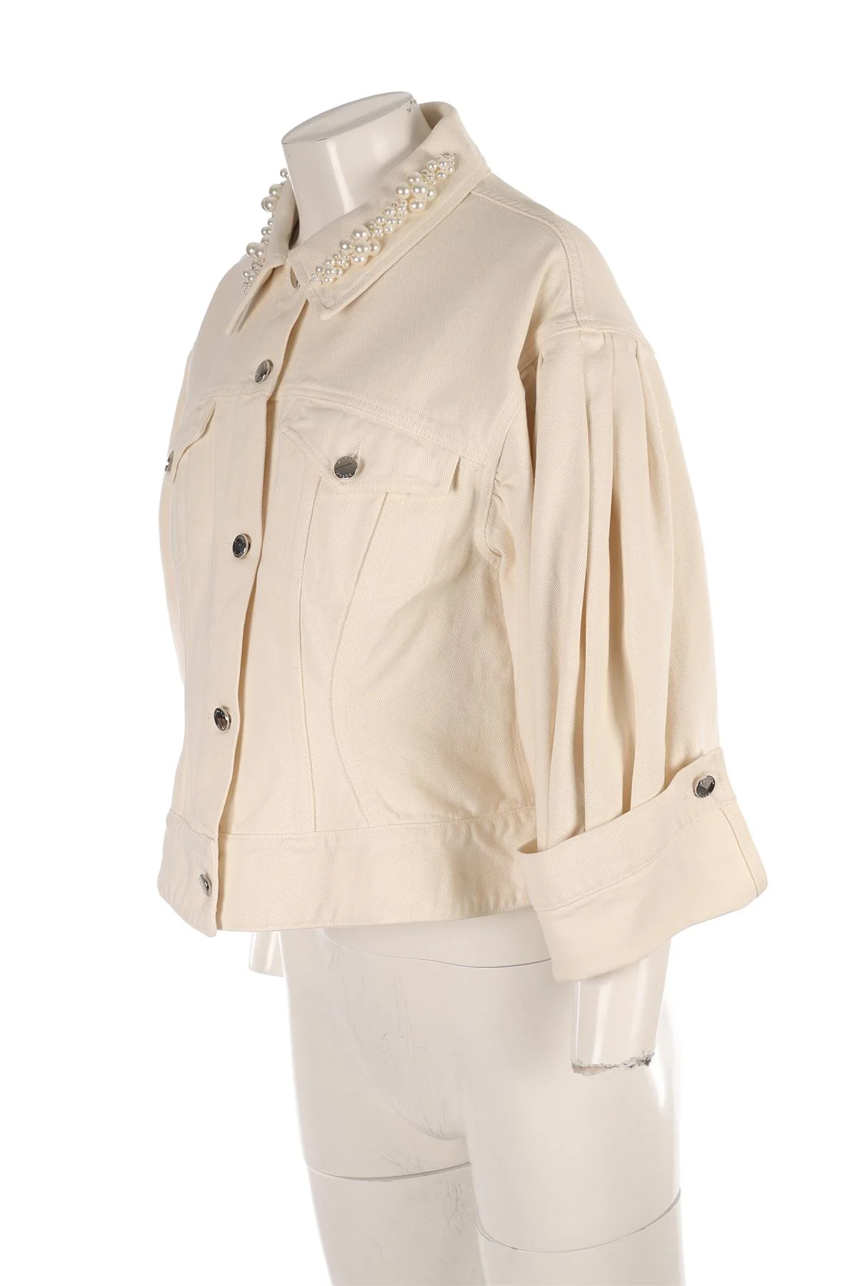 SIMONE ROCHA CREAM DENIM JACKET UK 12 - Image 3