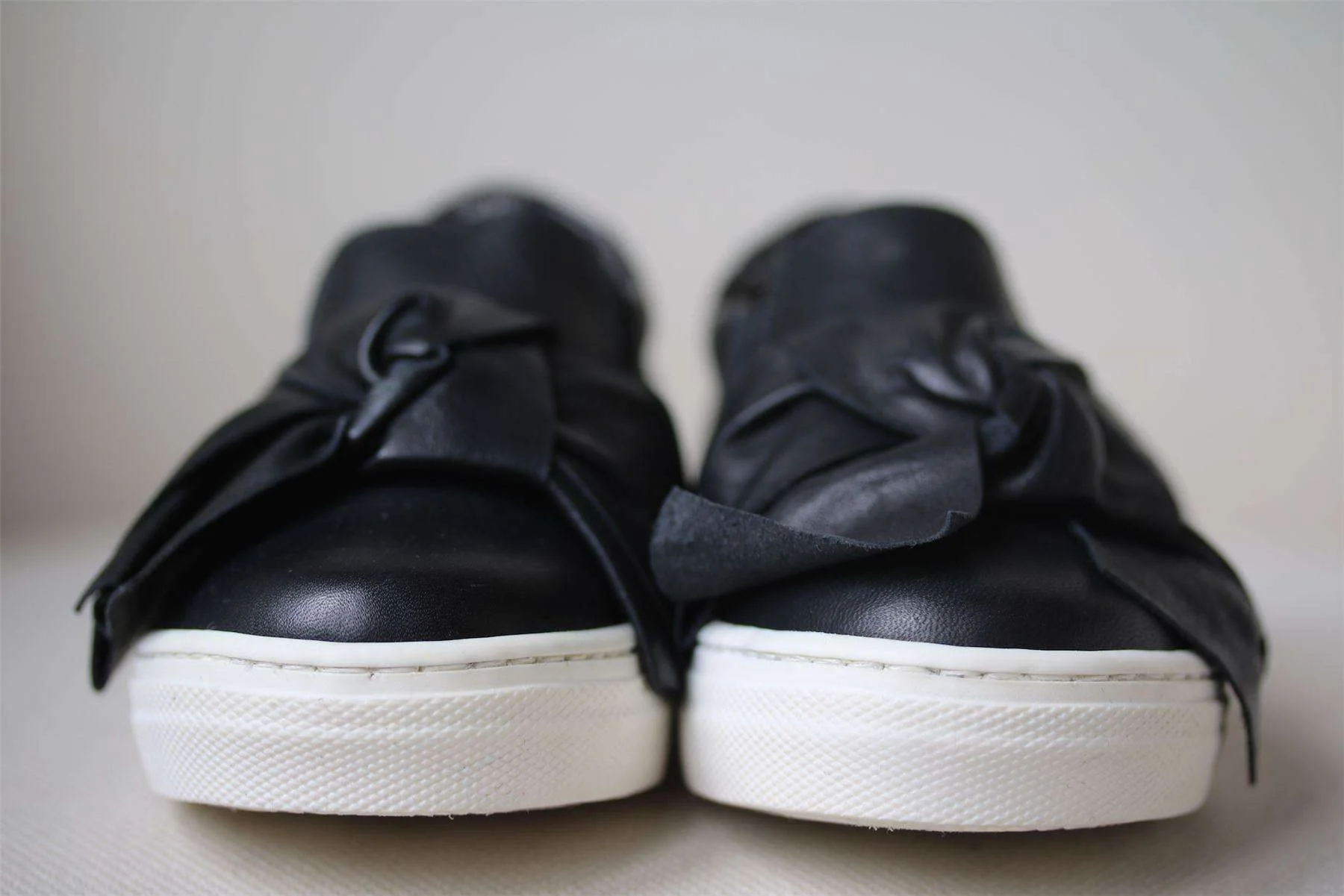 SIMONETTA GIRLS BLACK LEATHER SLIP-ON SHOES EU 26 UK 8.5 - Image 2