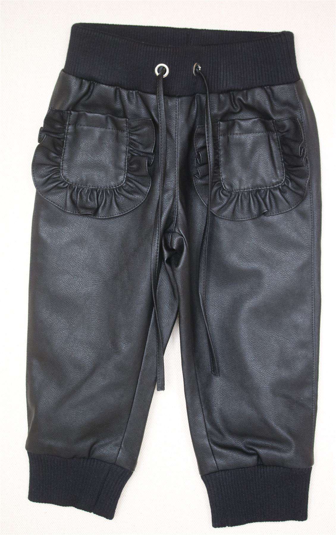 SIMONETTA GIRLS LEATHER-LOOK TROUSERS 4 YEARS - Image 3