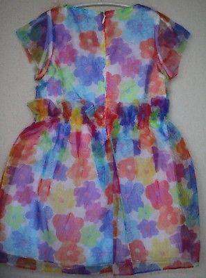 SIMONETTA GIRLS NEON FLORAL DRESS 4 YEARS - Image 2