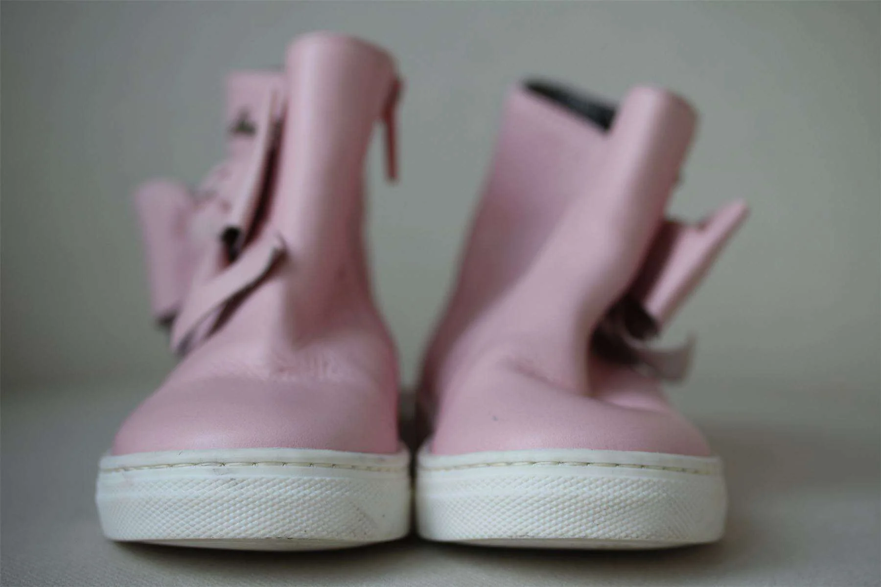SIMONETTA GIRLS PINK LEATHER ANKLE BOOTS WITH BOWS EU 26 UK 8.5 - Image 2