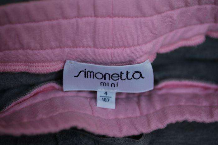SIMONETTA MINI GIRLS GREY & PINK TRACKSUIT 4 YEARS - Image 5