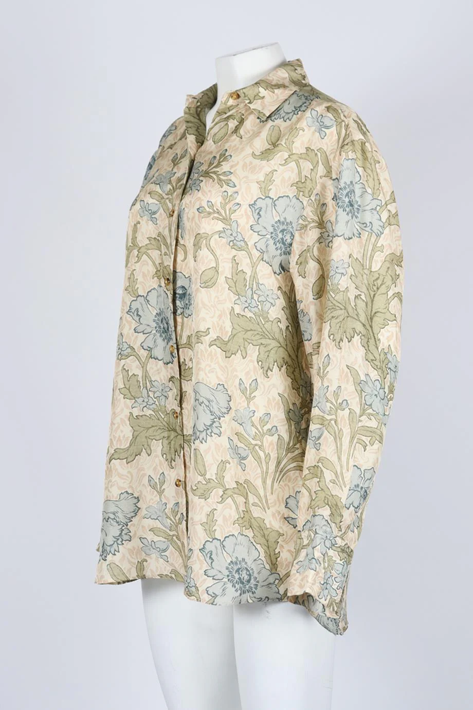 SIR. OVERSIZED FLORAL PRINT SILK SHIRT UK 6 - Image 3