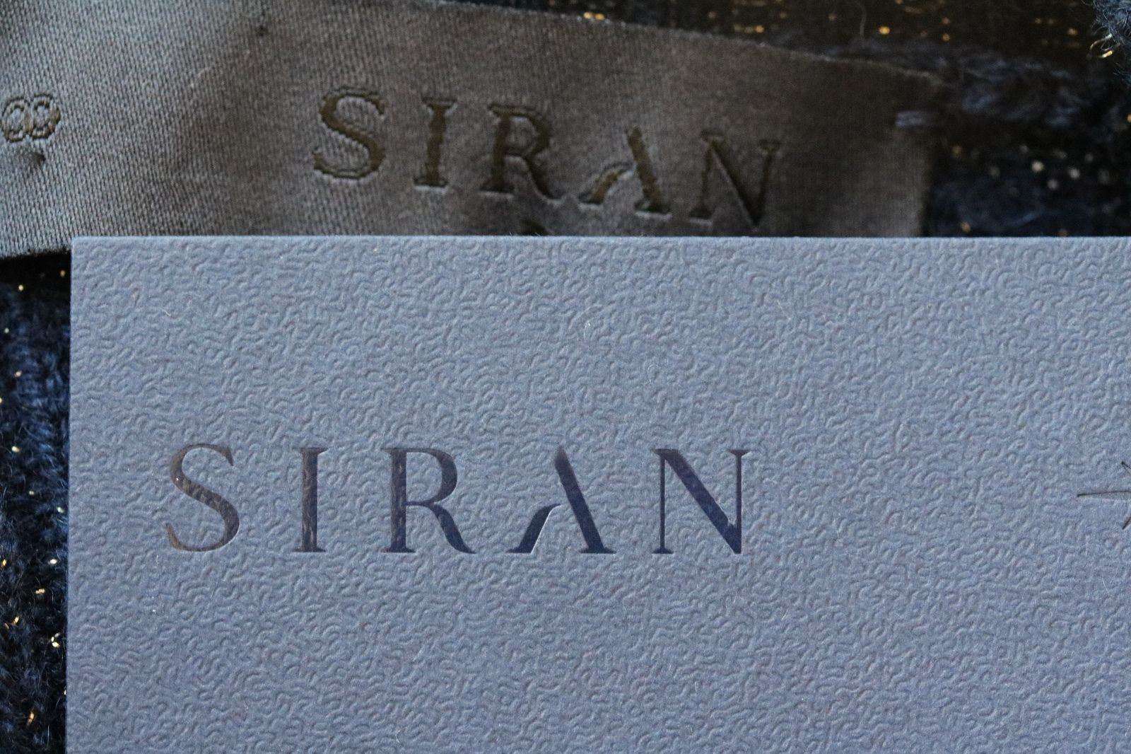 SIRAN RIB REGULAR NAVY CASHMERE AND LUREX SWEATER IT 40 UK 8 - Image 2