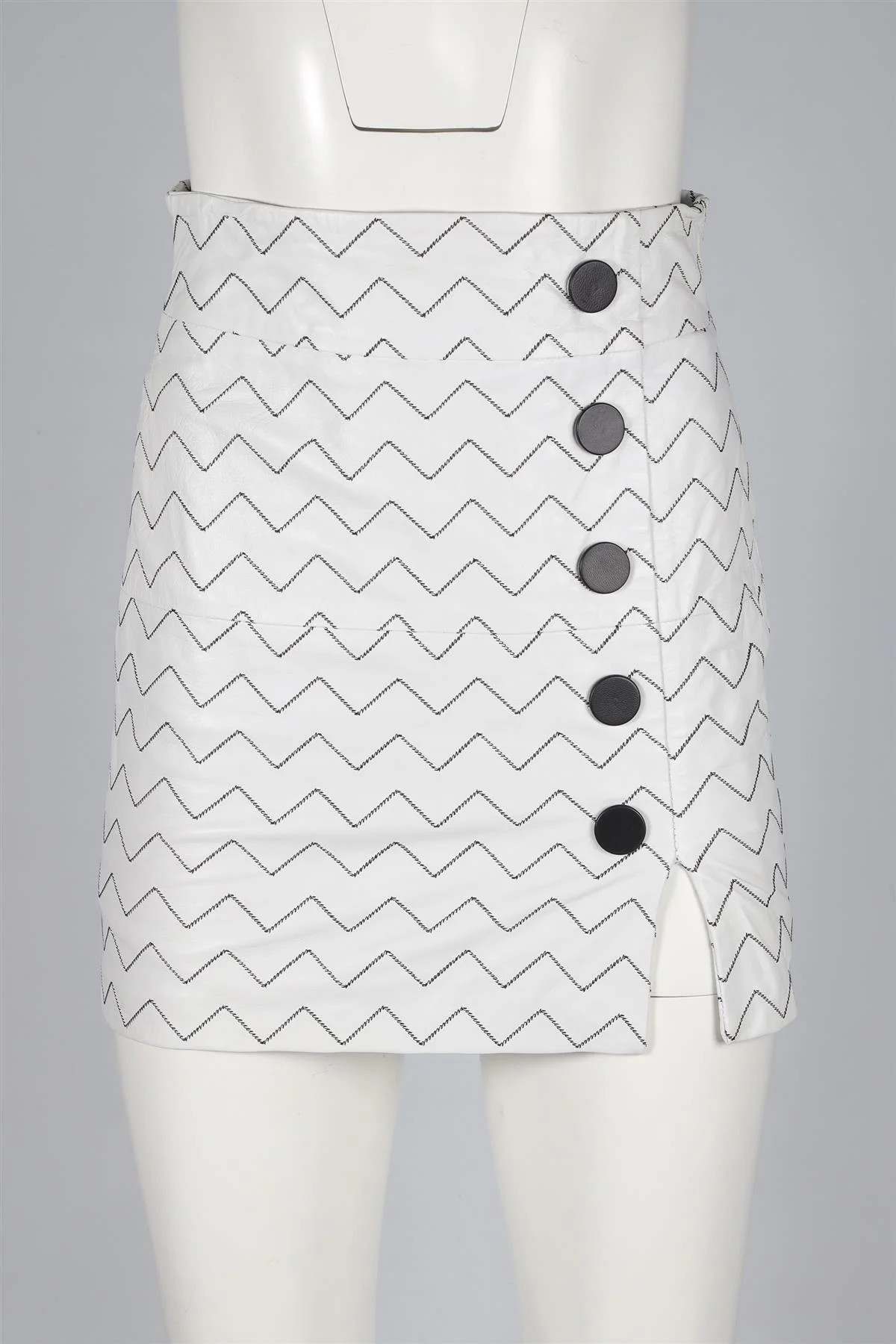 SKIIM LEATHER MINI SKIRT FR 36 UK 8 - Image 2