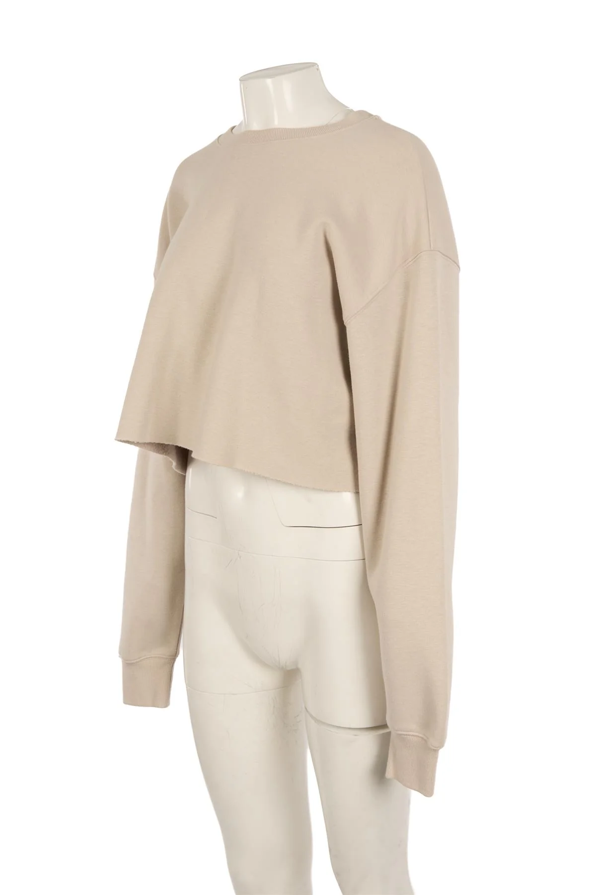 SKIMS BEIGE COTTON SWEATSHIRT MEDIUM - Image 3