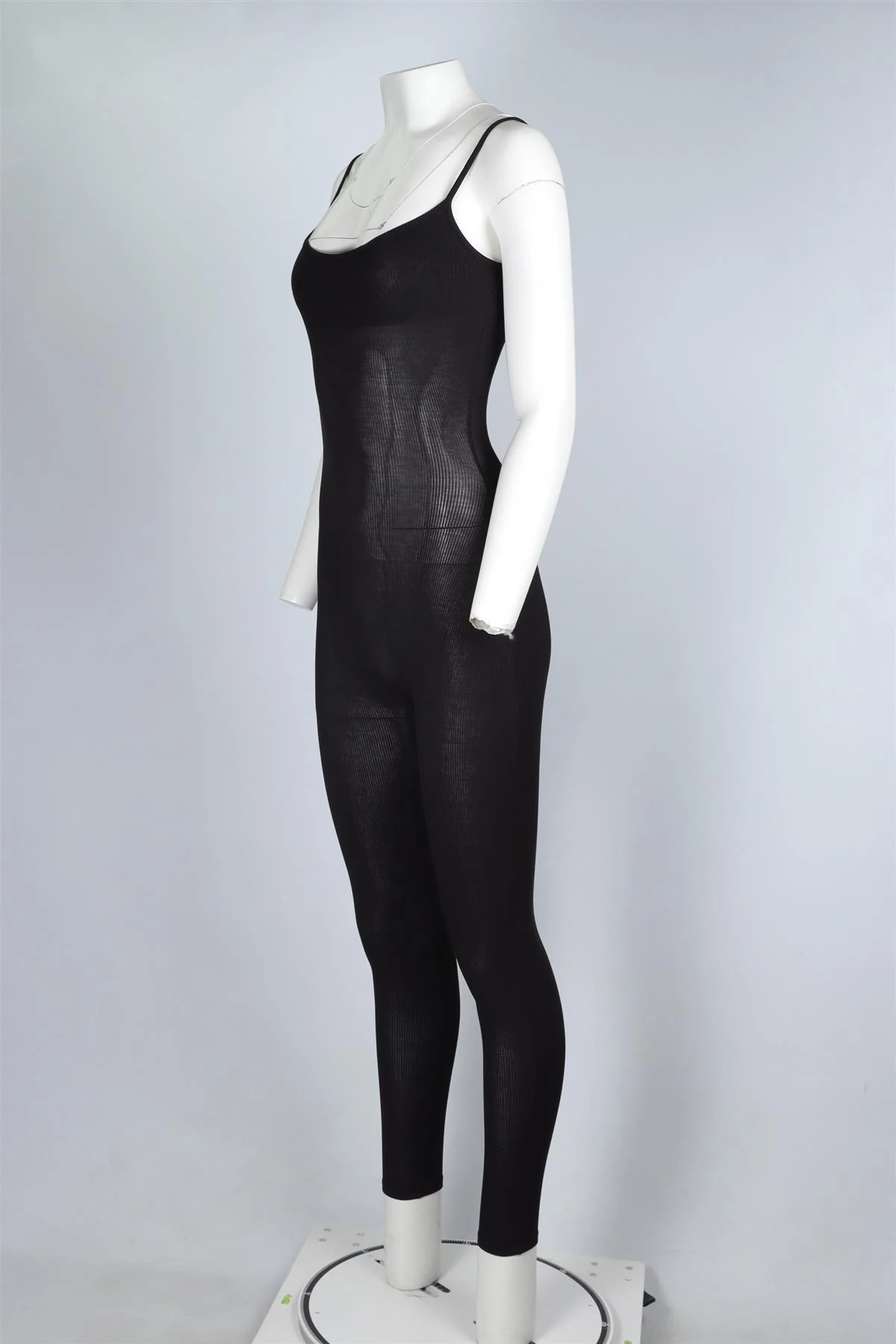SKIMS BLACK JERSEY JUMPSUIT XXSMALL - Image 3