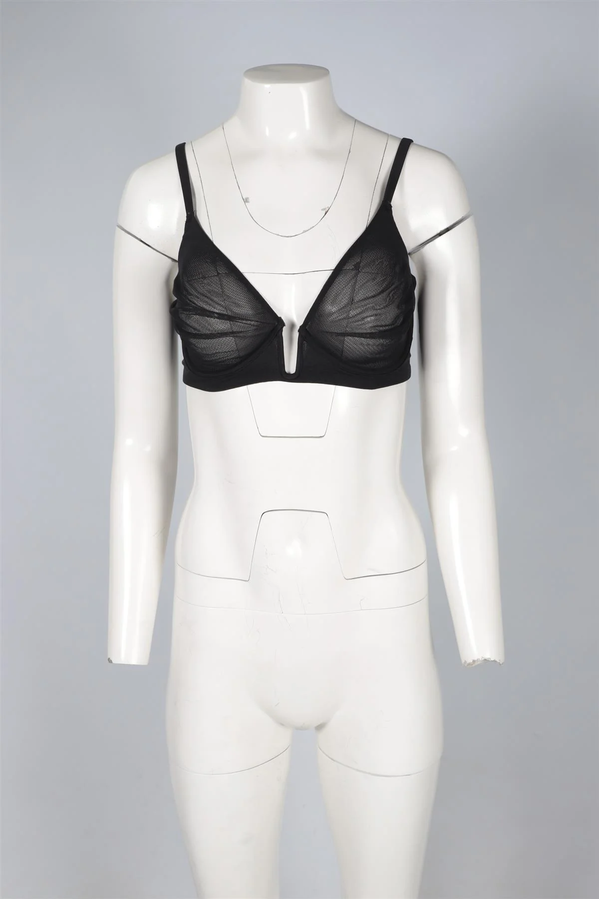 SKIMS BLACK MESH BRA 34DD - Image 2