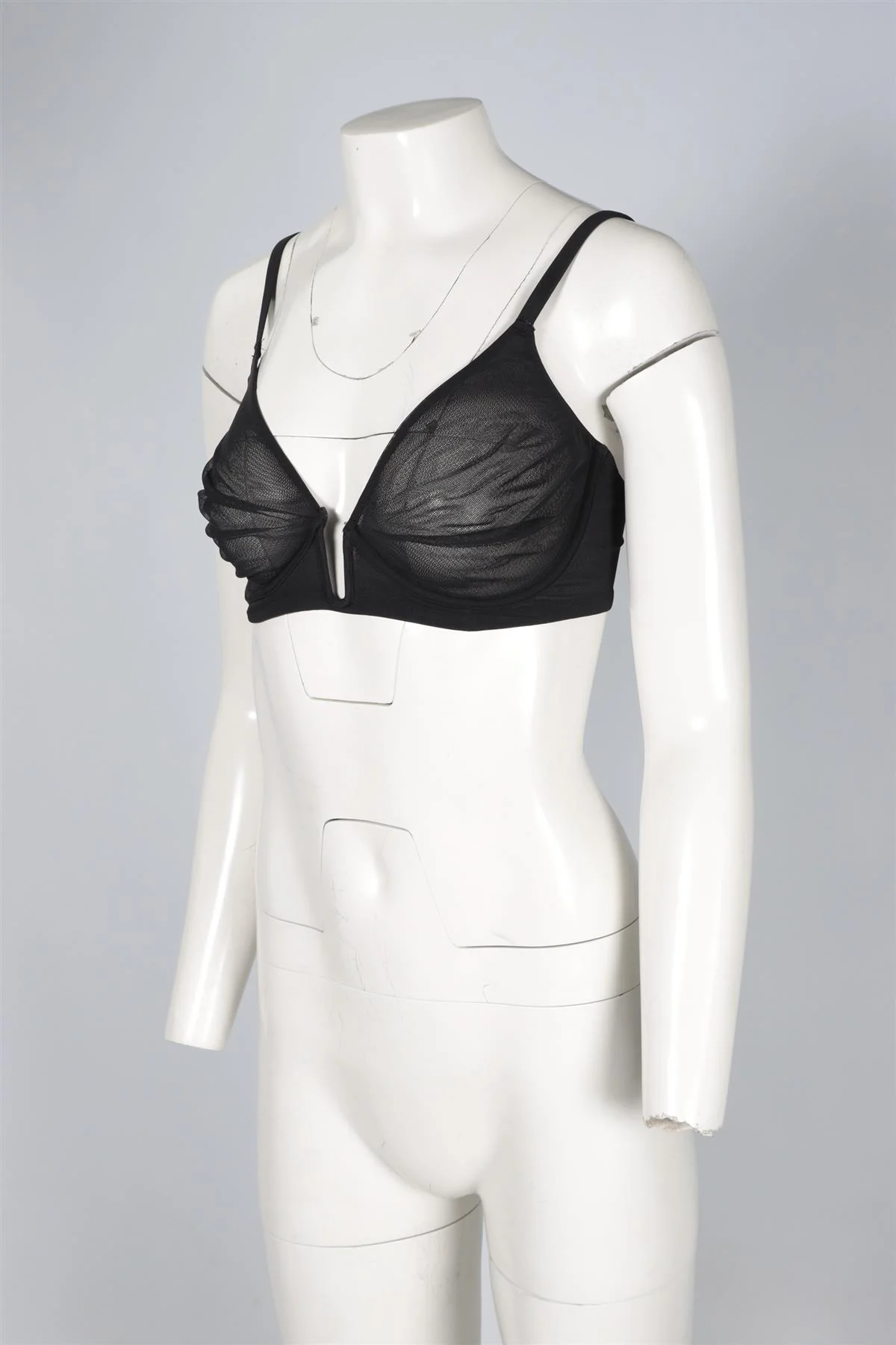 SKIMS BLACK MESH BRA 34DD - Image 3