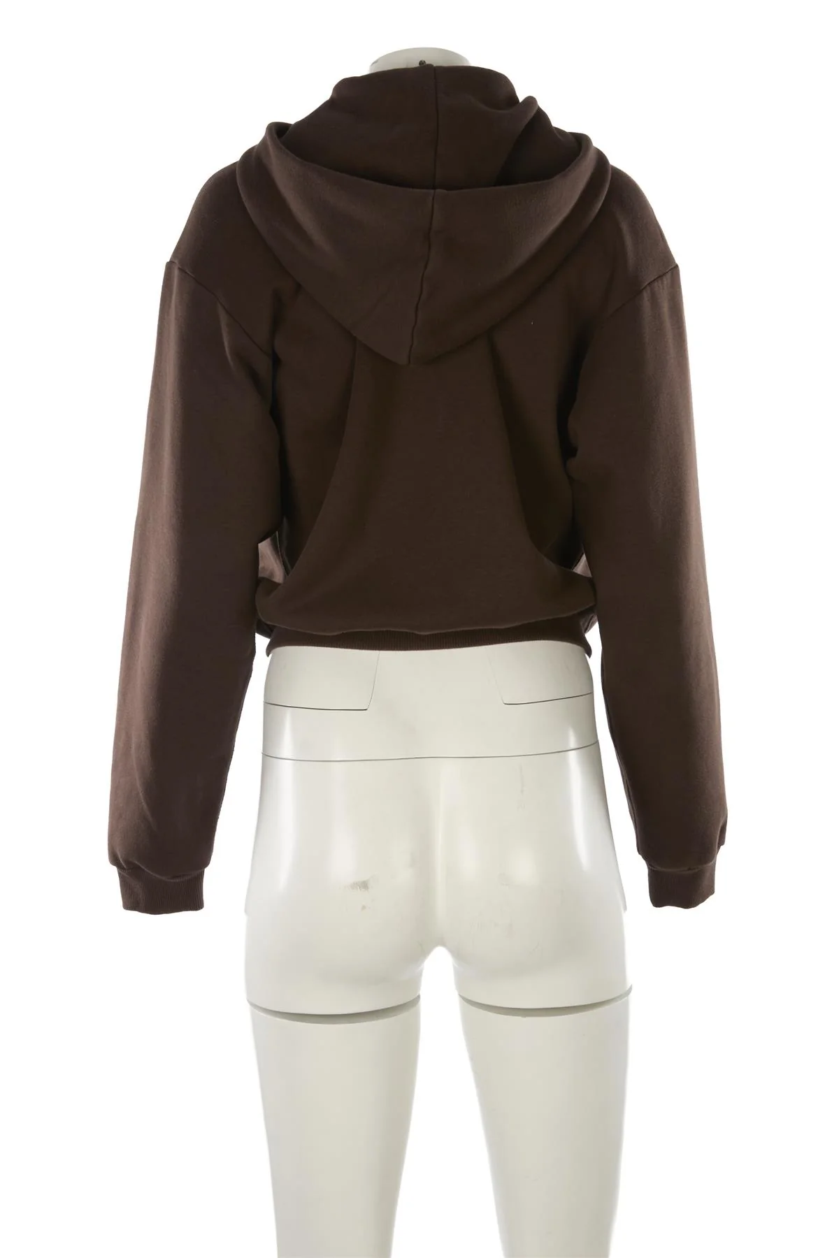 SKIMS BROWN COTTON HOODIE MEDIUM - Image 4