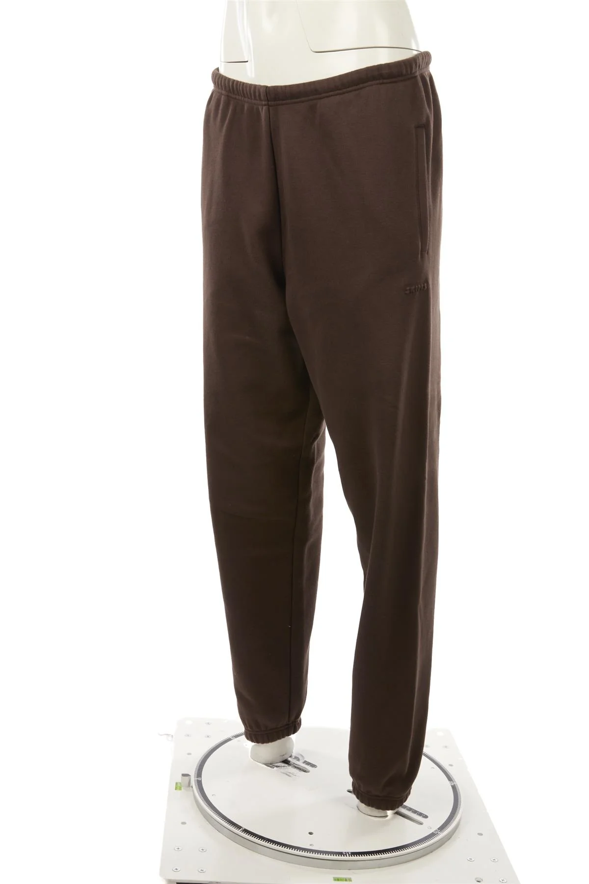 SKIMS BROWN COTTON TRACK PANTS MEDIUM - Image 3
