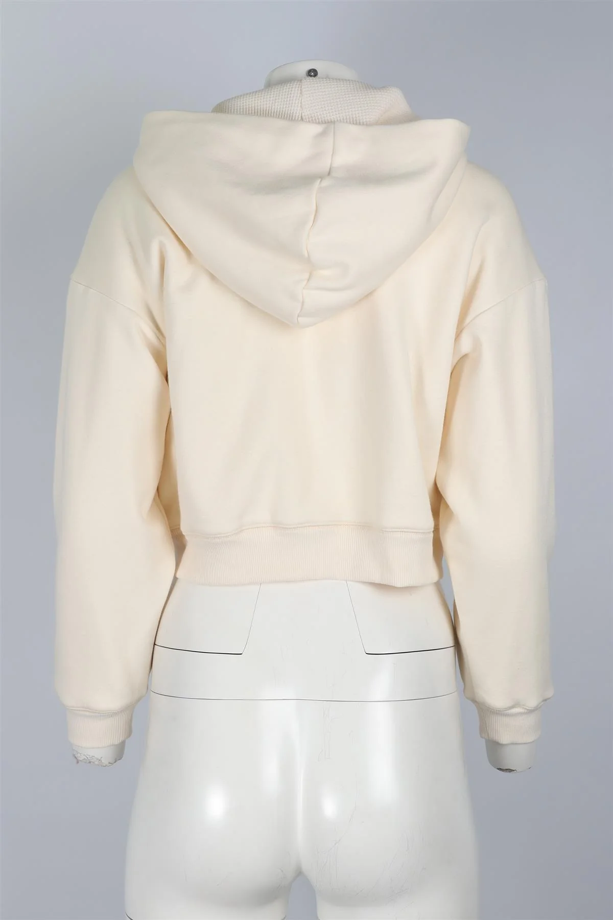 SKIMS CREAM COTTON HOODIE MEDIUM - Image 4