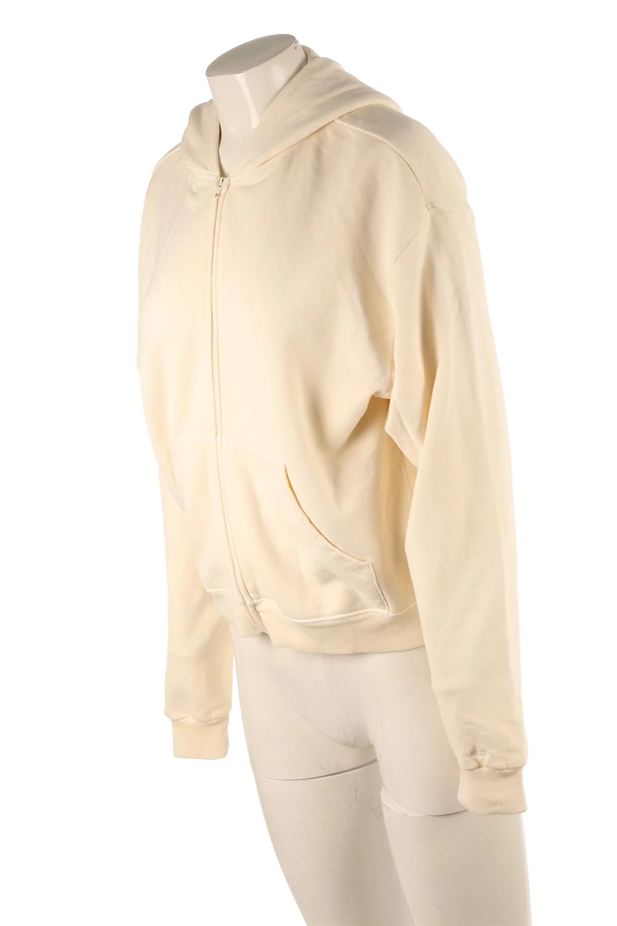 SKIMS CREAM COTTON HOODIE SMALL - Image 3