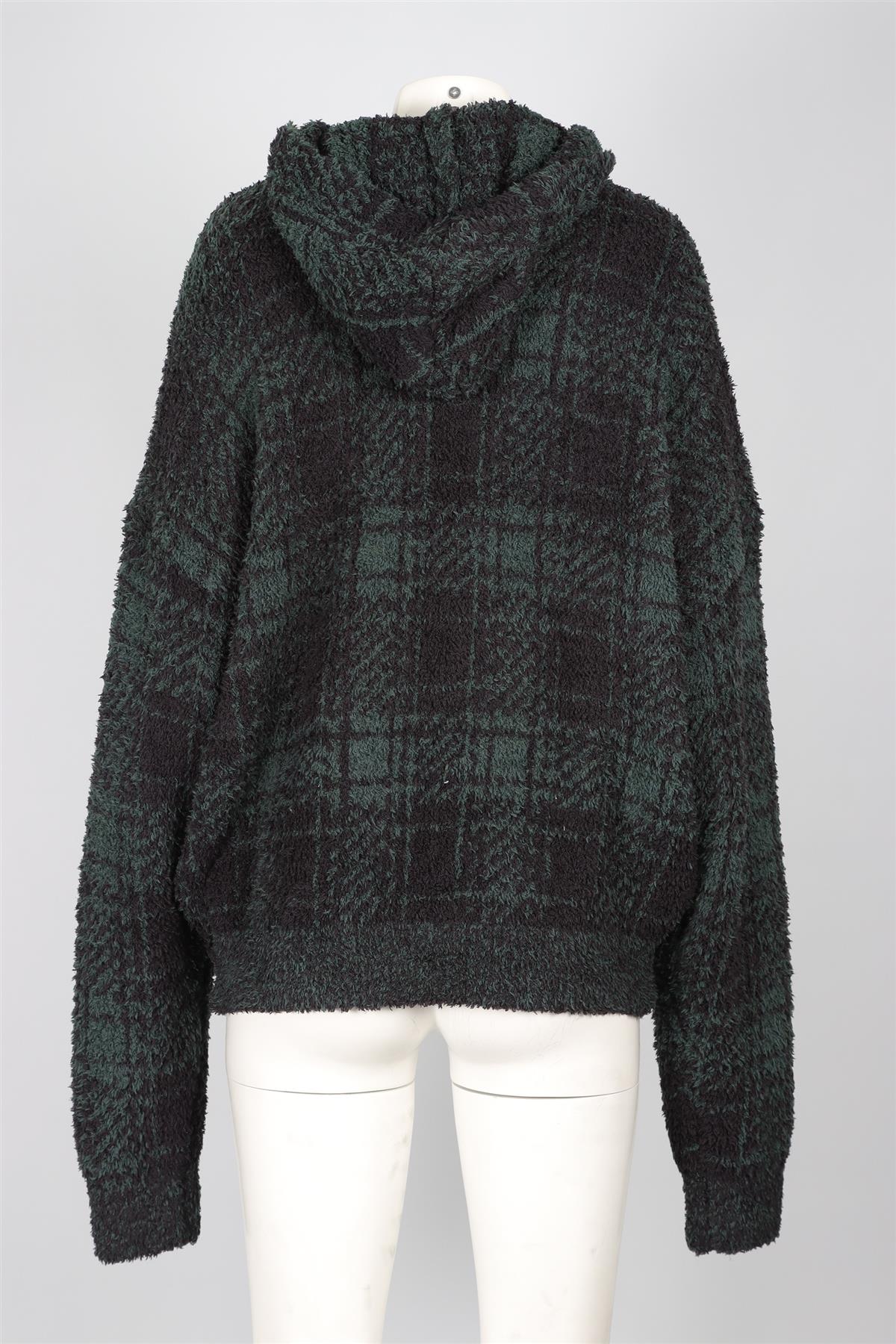 SKIMS GREEN WOOL HOODIE LARGE - Image 4