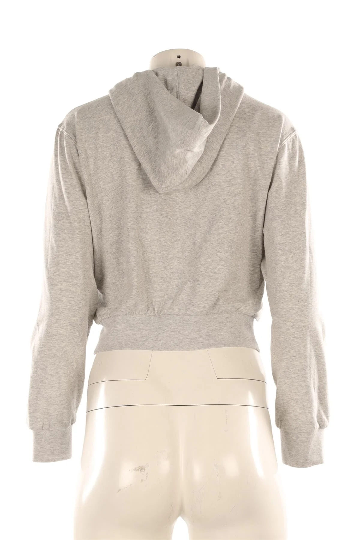 SKIMS GREY COTTON HOODIE MEDIUM - Image 4