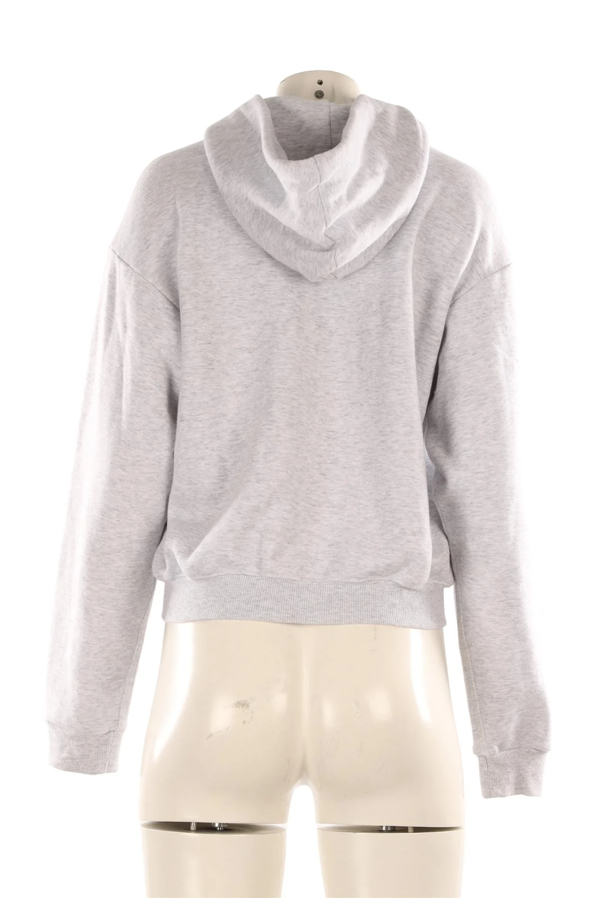 SKIMS GREY COTTON HOODIE SMALL - Image 4