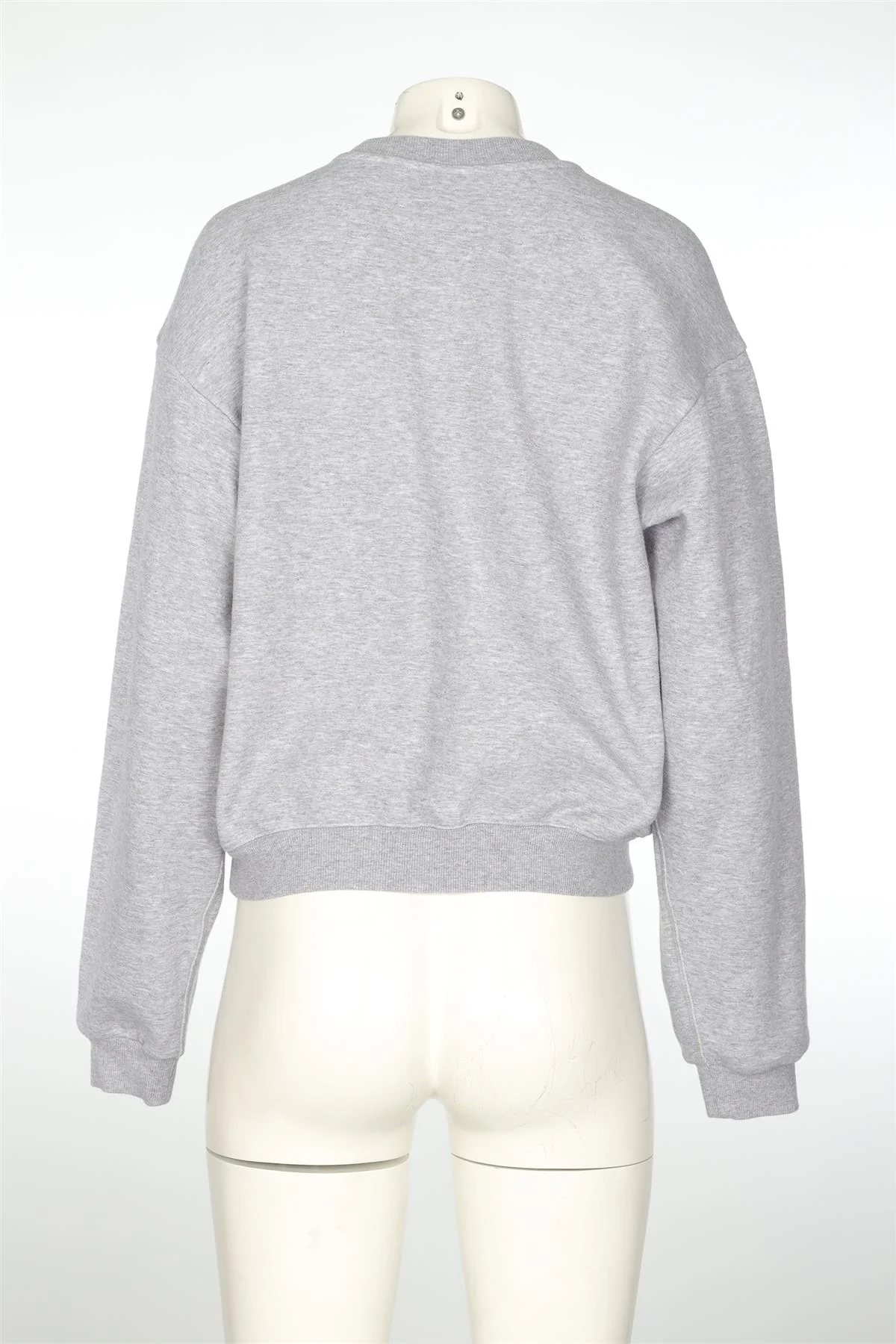 SKIMS GREY COTTON SWEATSHIRT MEDIUM - Image 4