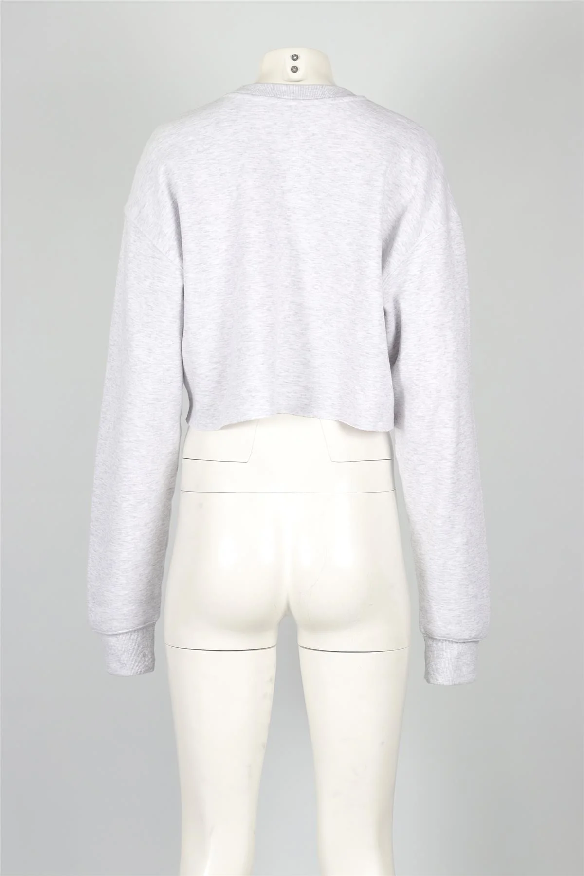 SKIMS GREY COTTON SWEATSHIRT SMALL - Image 4