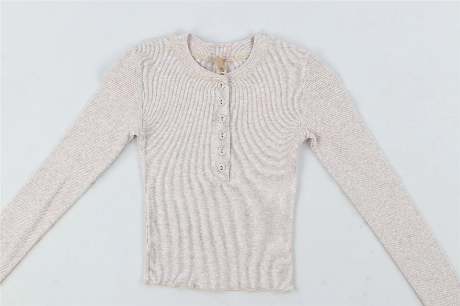 SKIMS GREY COTTON TOP XXSMALL - Image 3