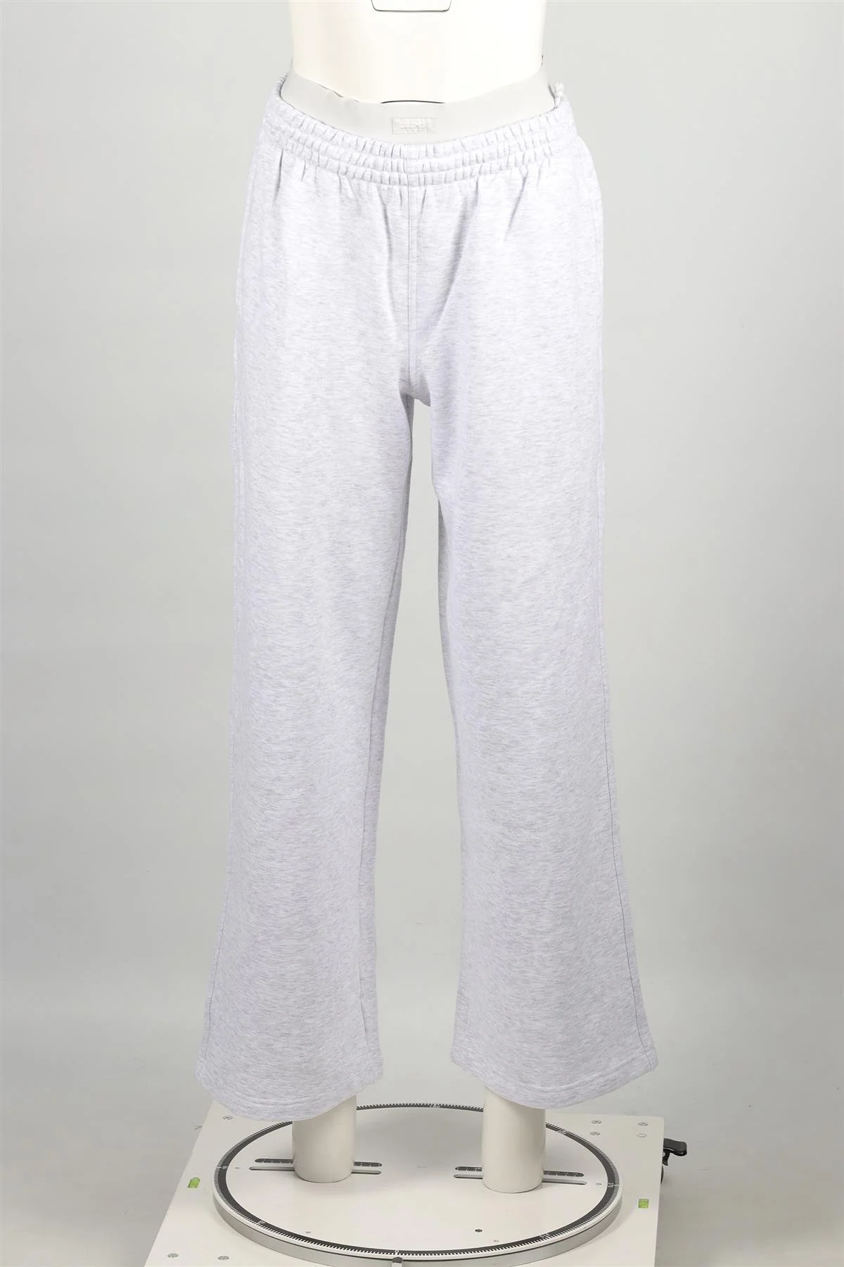 SKIMS GREY COTTON WIDE LEG PANTS XSMALL - Image 2