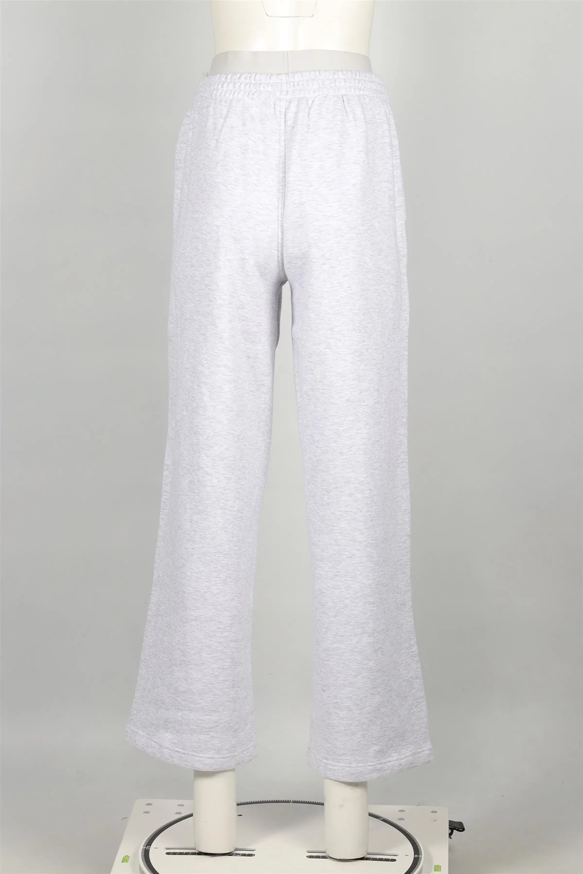 SKIMS GREY COTTON WIDE LEG PANTS XSMALL - Image 4