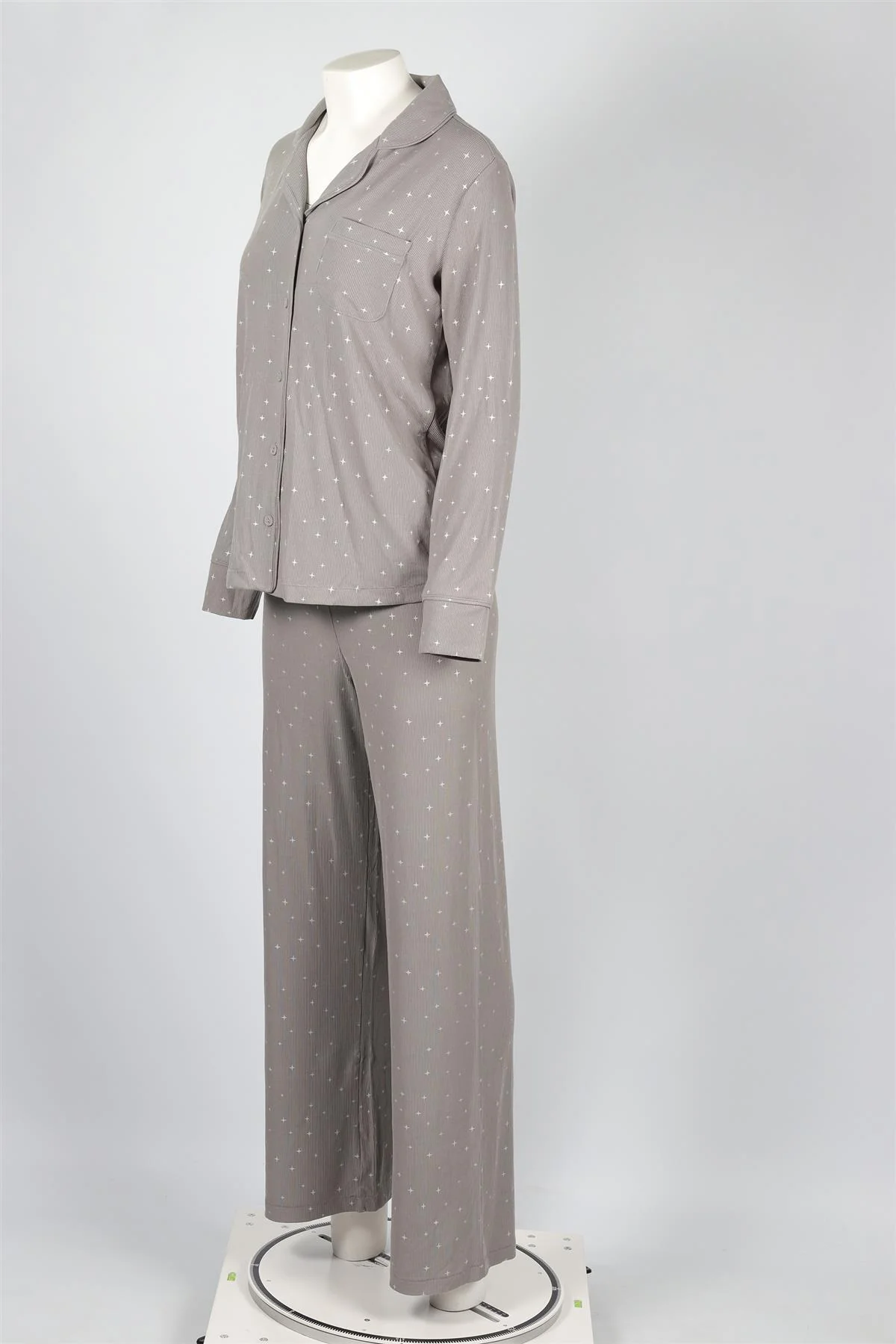 SKIMS GREY MODAL PYJAMA SET SMALL - Image 3